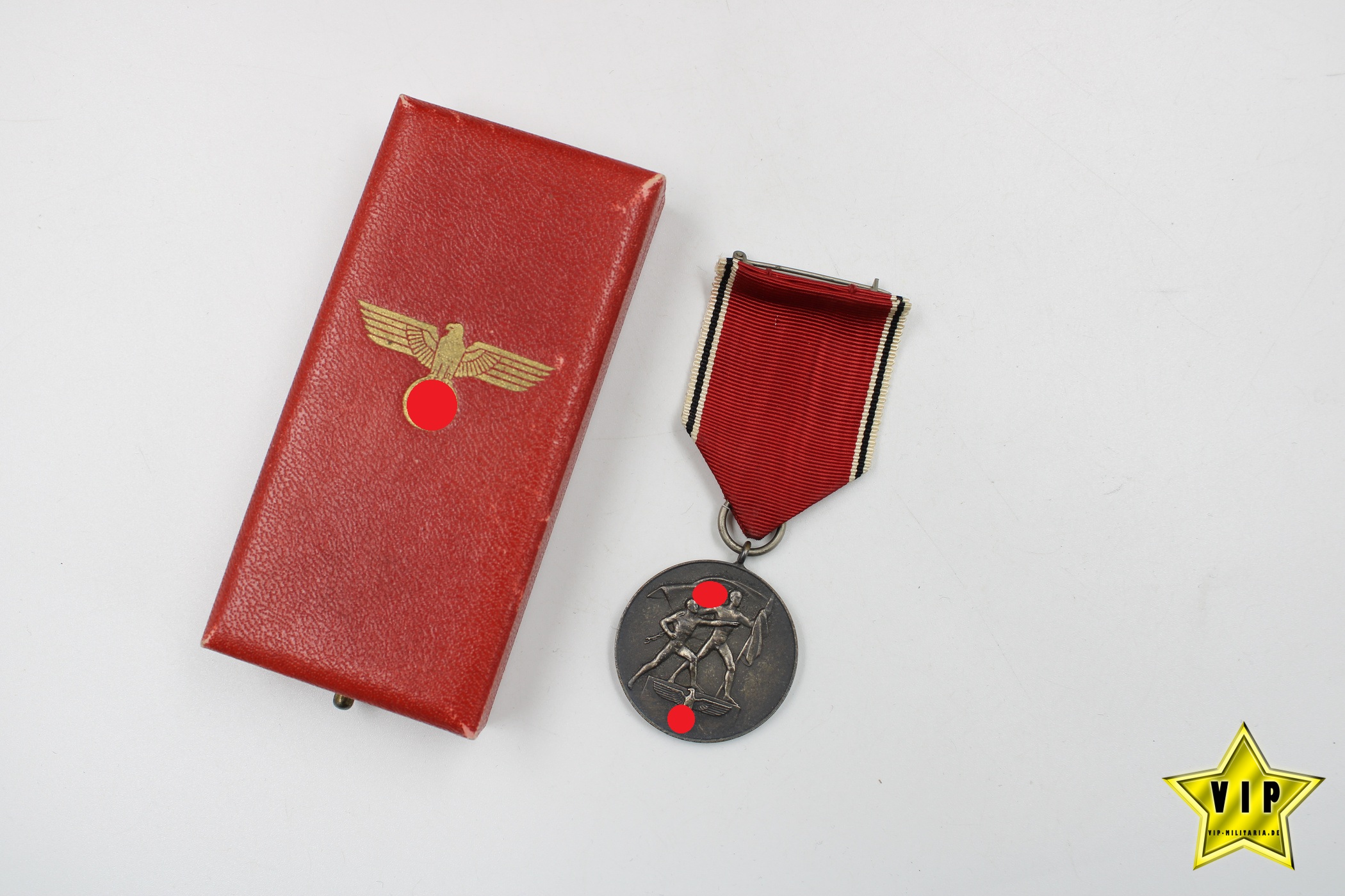 Anschluss Medaille 13. März 1938 Österreich im Verleihungsetui 