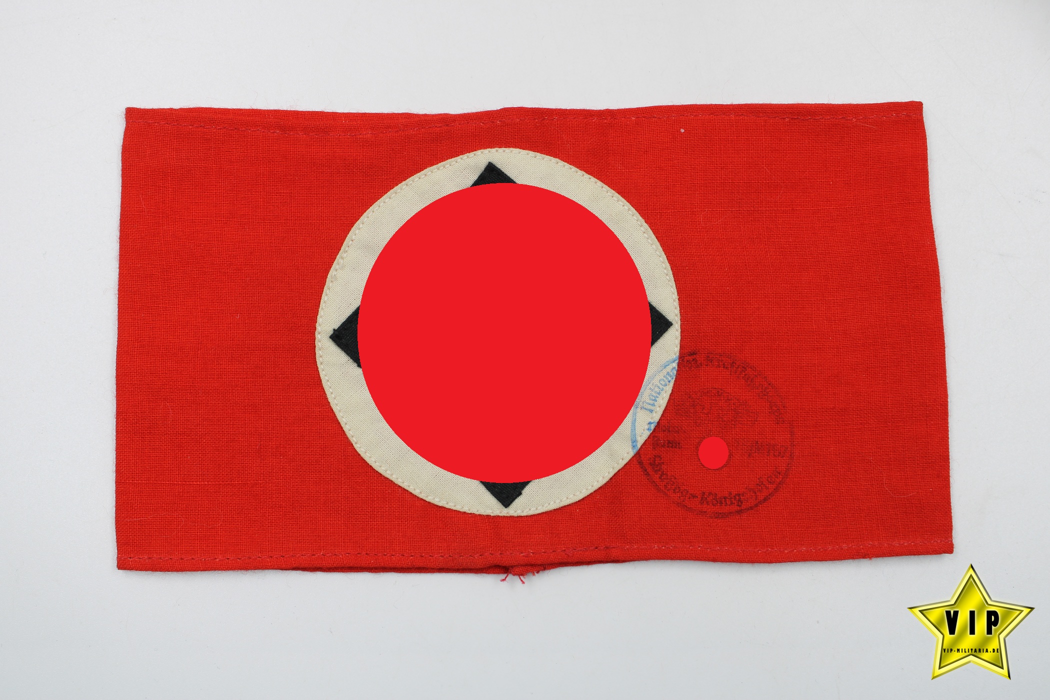 NSDAP Armbinde der Partei mit NSKK Truppenstempel