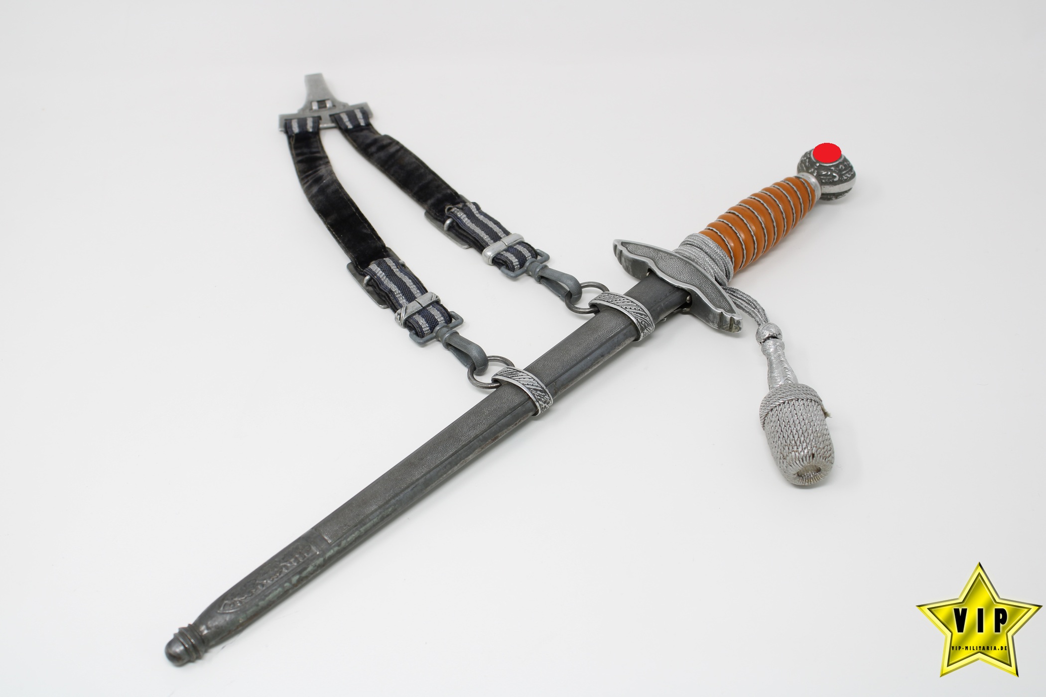 Wehrmacht Luftwaffe Offiziersdolch komplett Alcoso ACS, Solingen