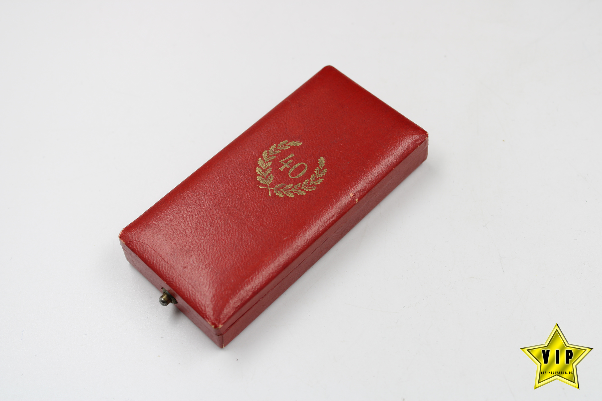 Treuedienst Ehrenzeichen in Gold 40 Jahre im Etui + Miniatur
