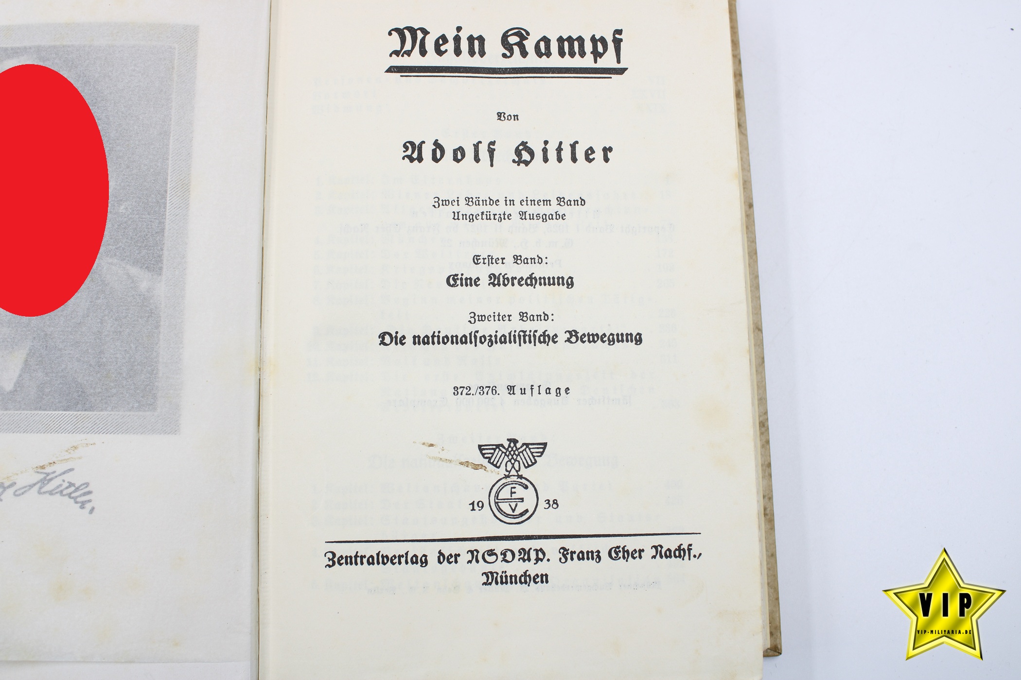 Mein Kampf 1938 Hochzeitsausgabe mit Stadtwappen Köln 