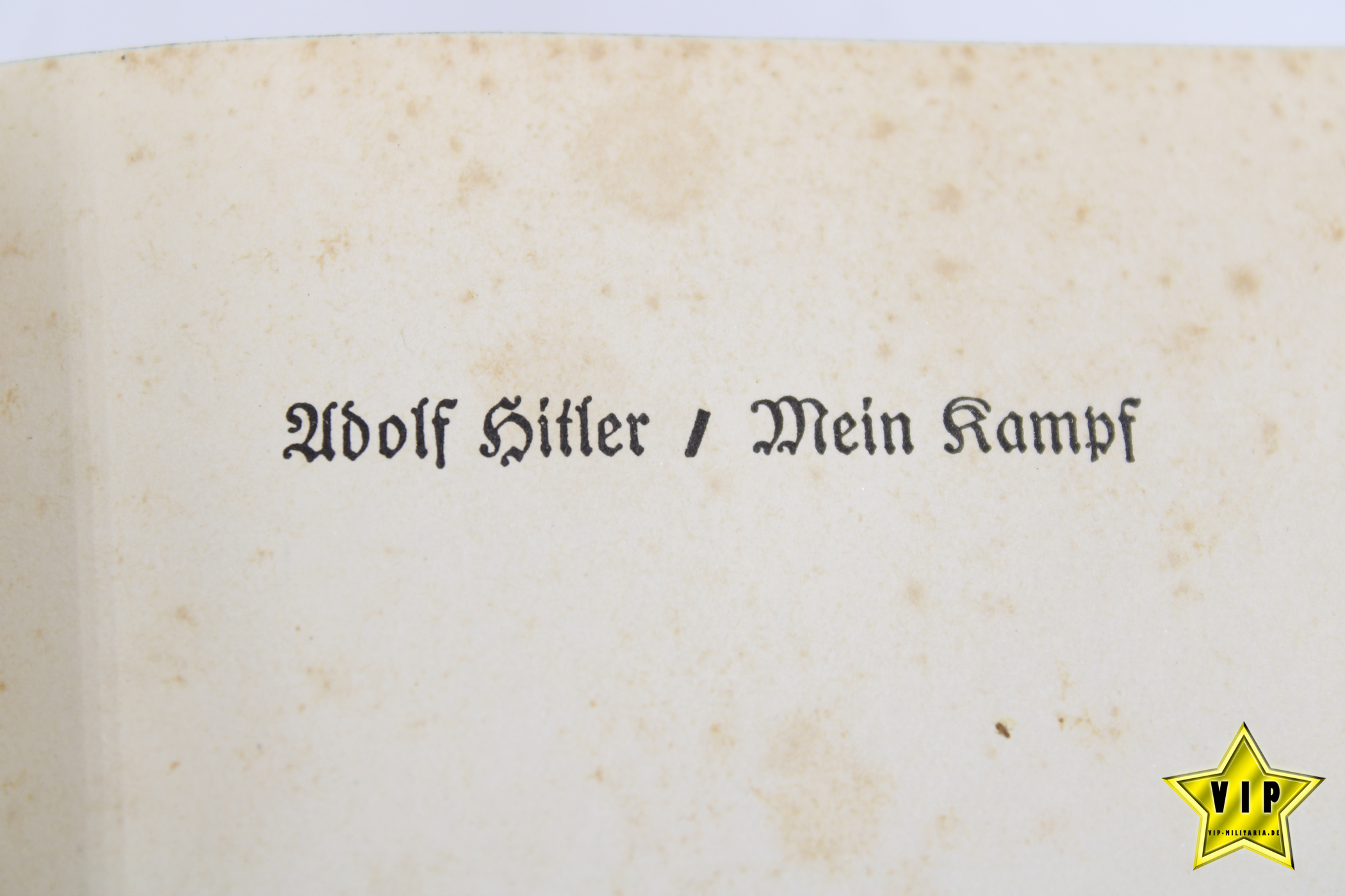 Mein Kampf 1939 Volksausgabe mit Widmung