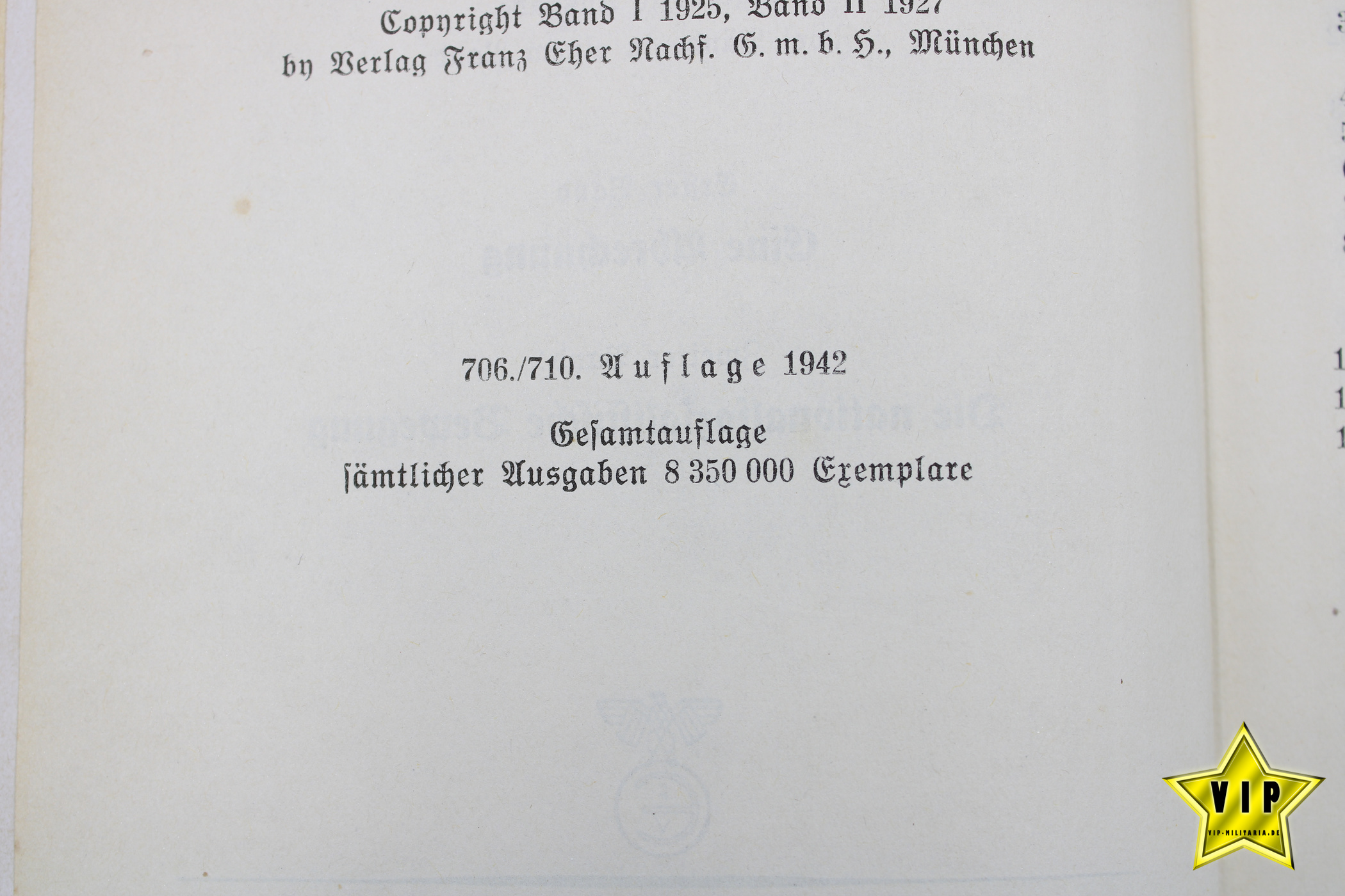 Mein Kampf 1942 Hochzeitsausgabe der Stadt Lengerich