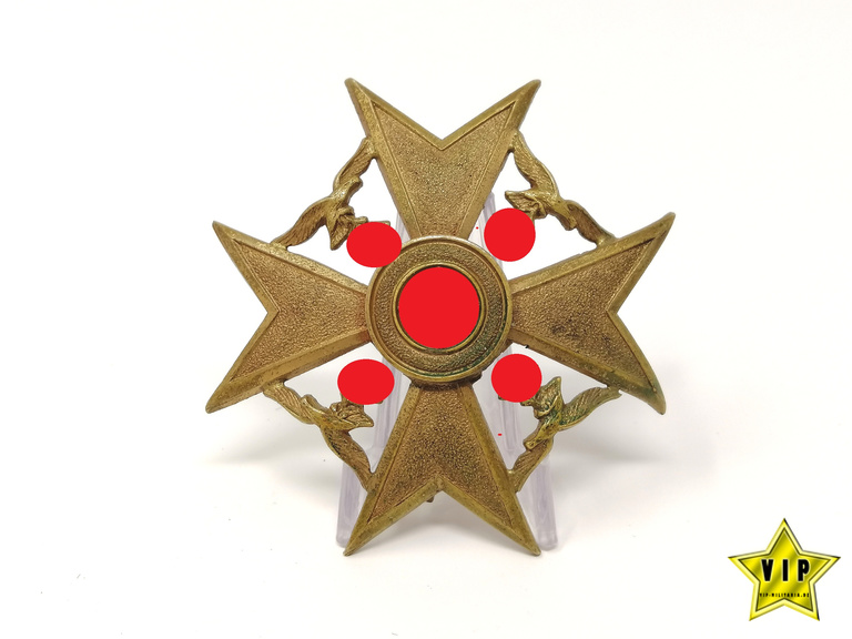 Spanienkreuz in Bronze ohne Schwerter Spanienkreuz in Bronze ohne Schwerter