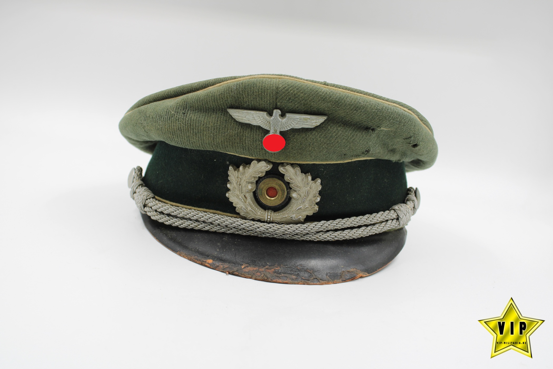 Infanterie Offizier Schirmmütze Dachbodenfund