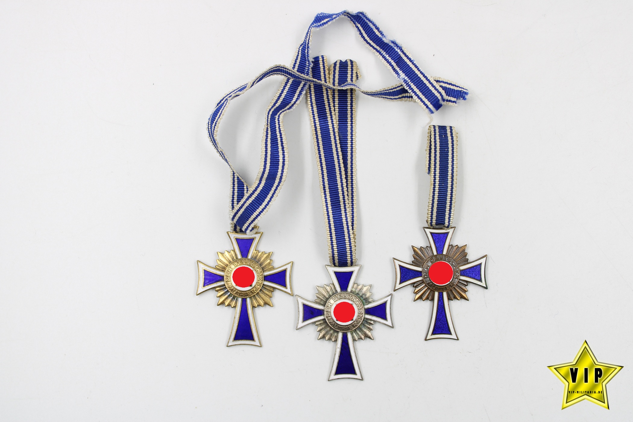 Mutterkreuz Gold+Silber+Bronze
