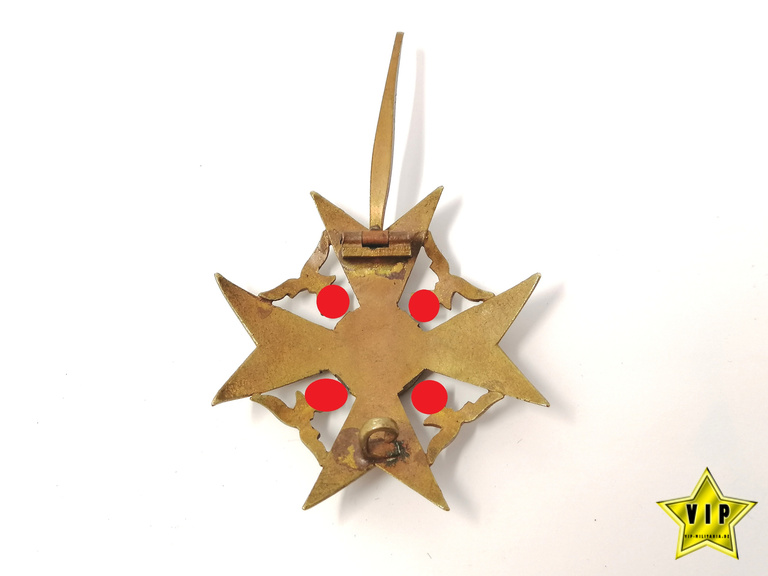 Spanienkreuz in Bronze ohne Schwerter Spanienkreuz in Bronze ohne Schwerter