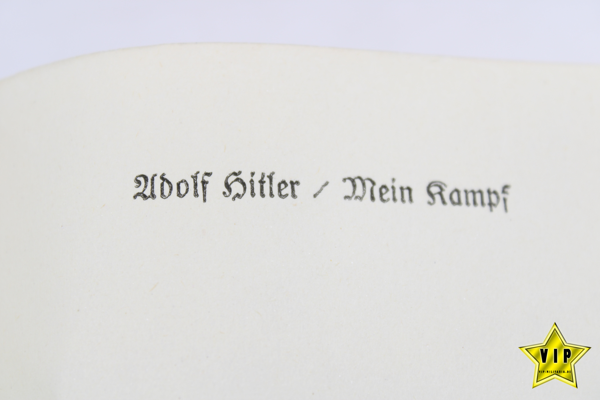 Mein Kampf 1938 Hochzeitsausgabe mit Widmung aus Mistendorf mit Goldschnitt