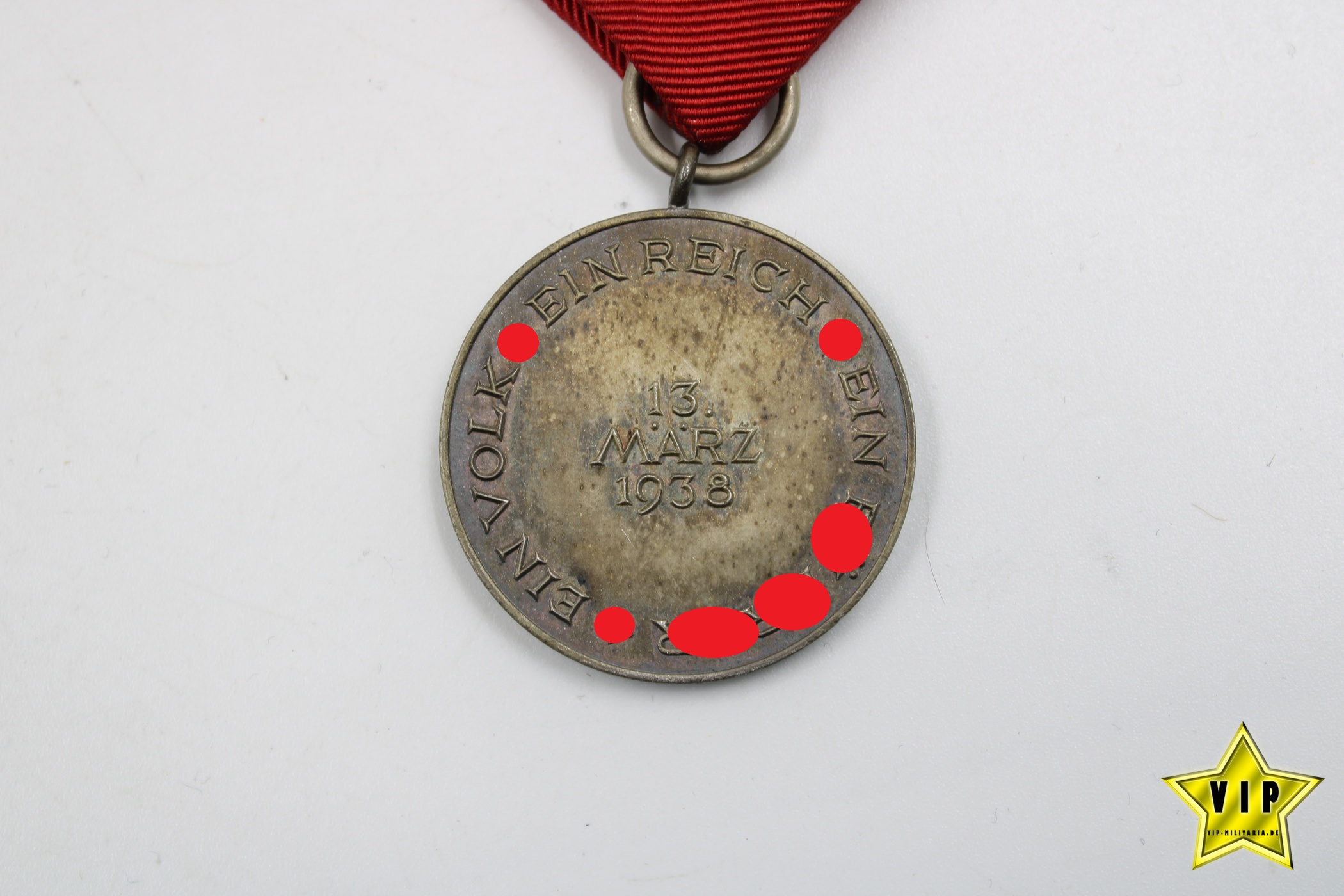 Anschluss Medaille 13. März 1938 Österreich im Verleihungsetui 