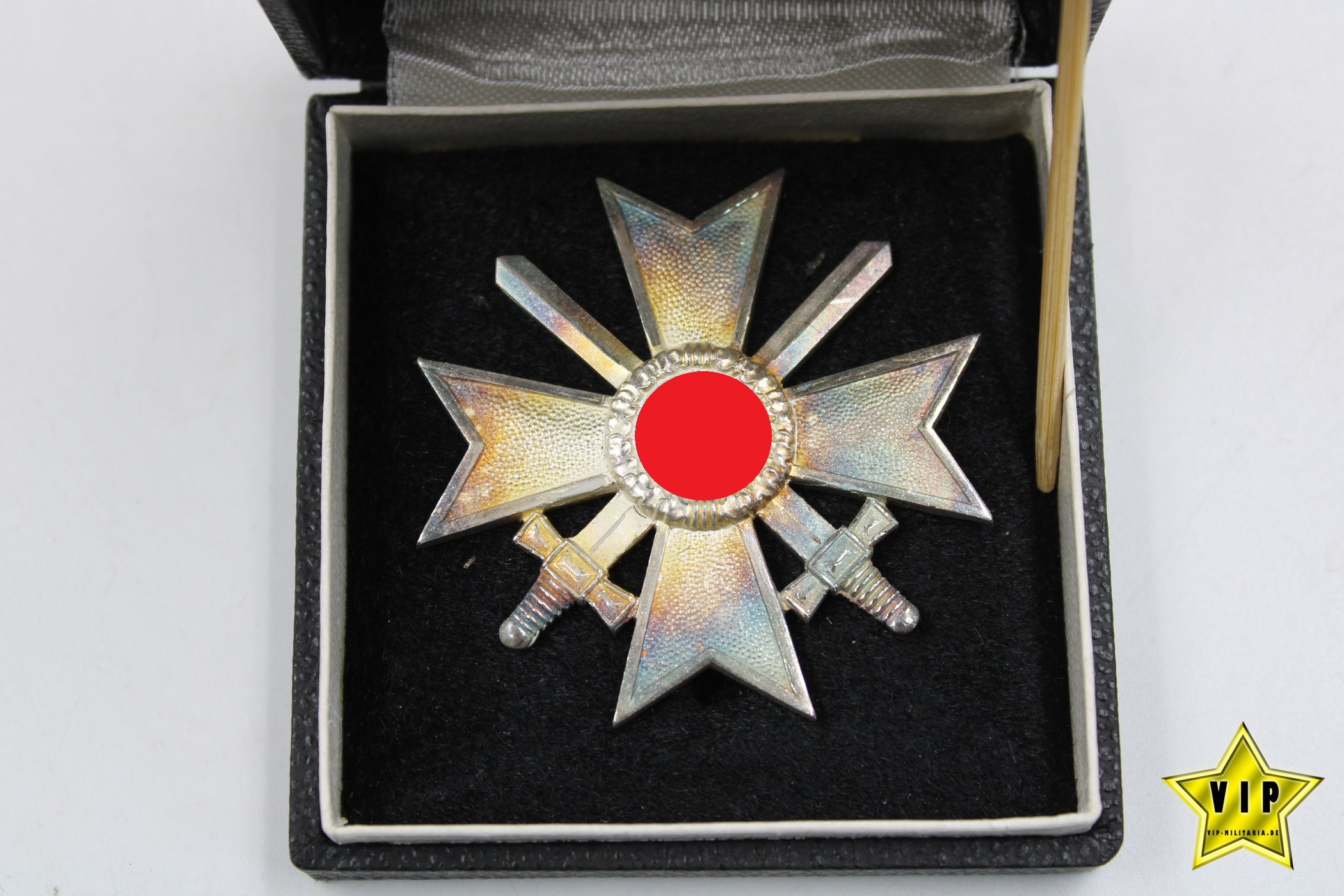 Kriegsverdienstkreuz 1. Klasse 1939 Deschler & Sohn, München im Etui 