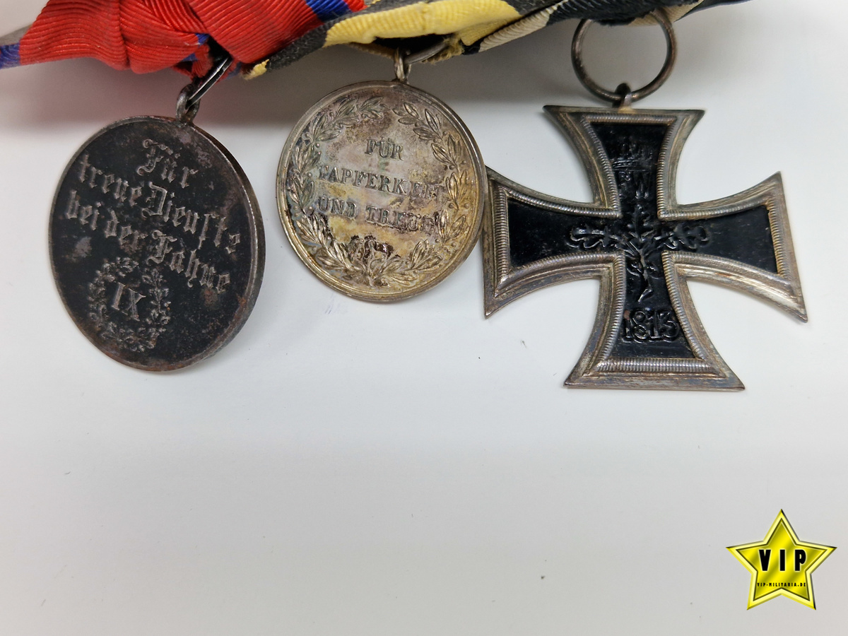 3-fach Spange 1. Weltkrieg Eisernes Kreuz 1914 / Württemberg
