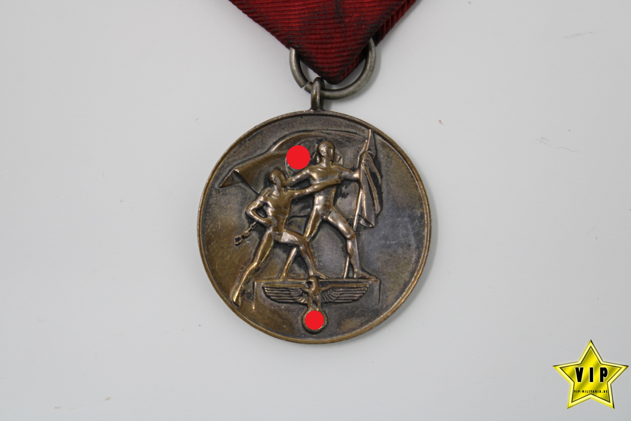 Anschluss Medaille 13. März 1938 Österreich im Verleihungsetui