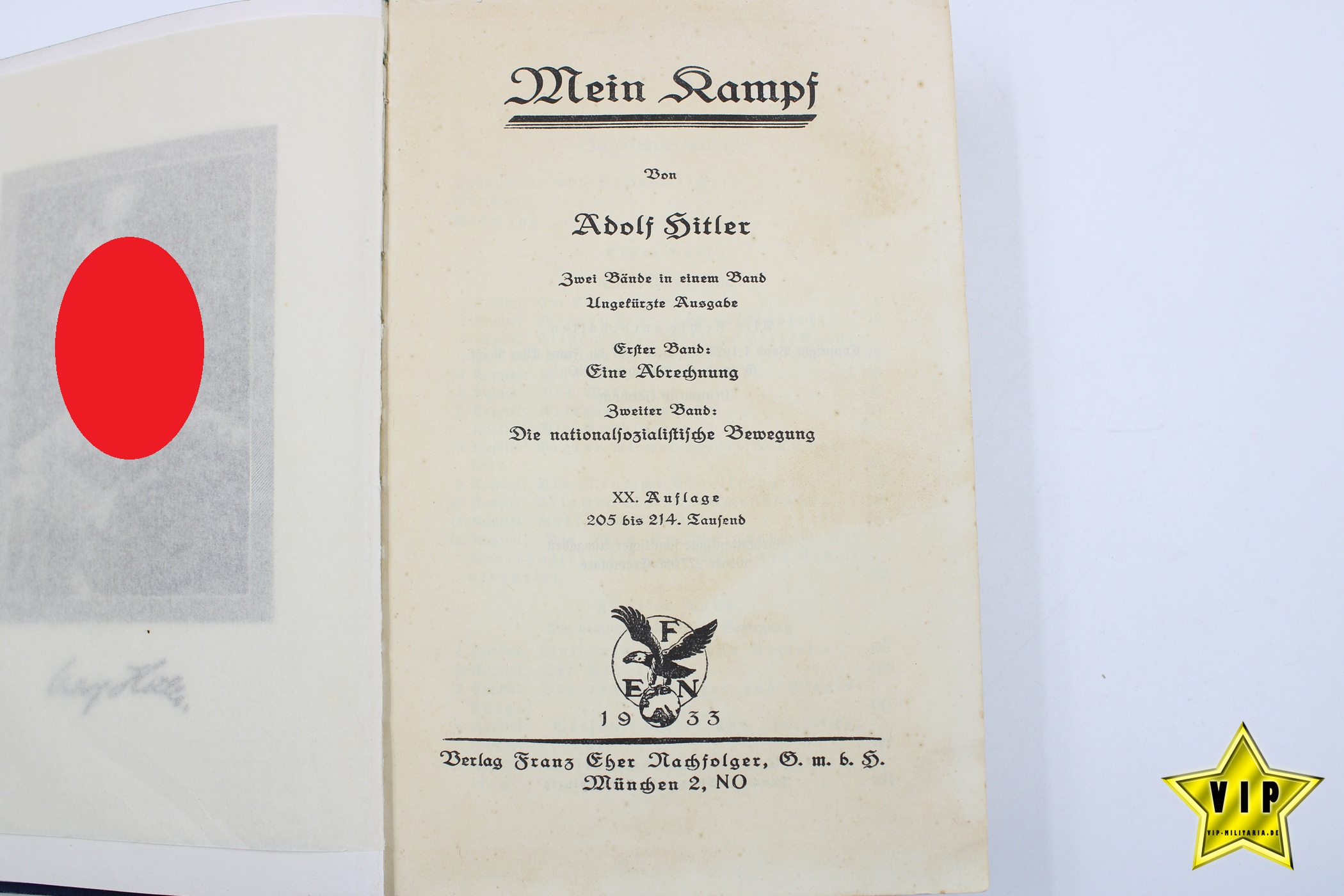 Meim Kampf 1933 mit Schutzumschlag