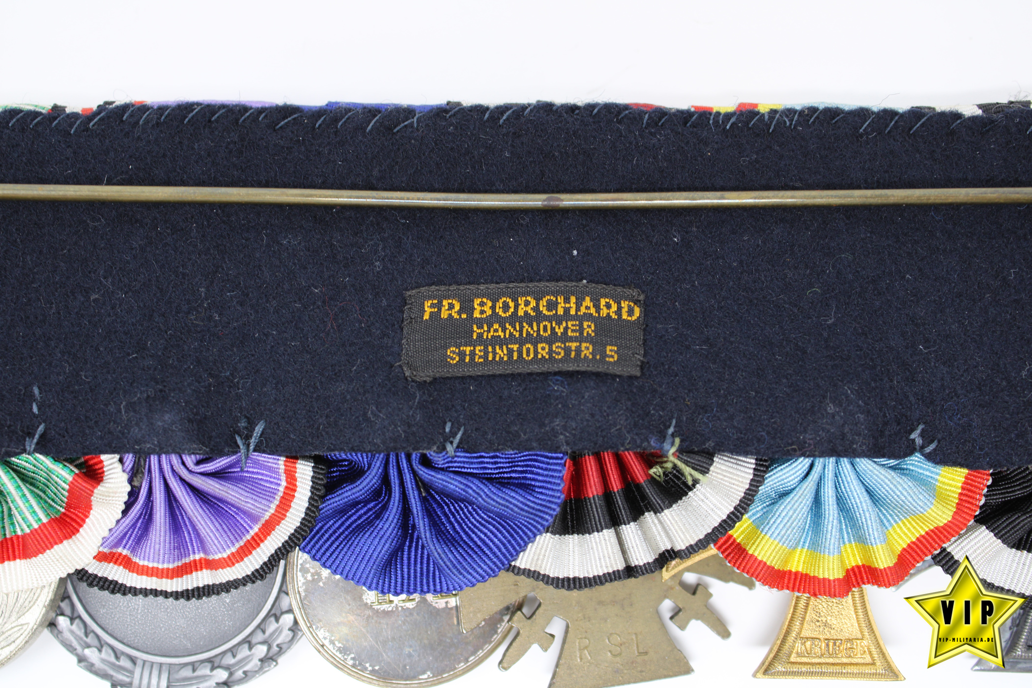 Ordenspange Kaiserzeit mit Luftschutz 1938 Eisernes Kreuz 2. Klasse