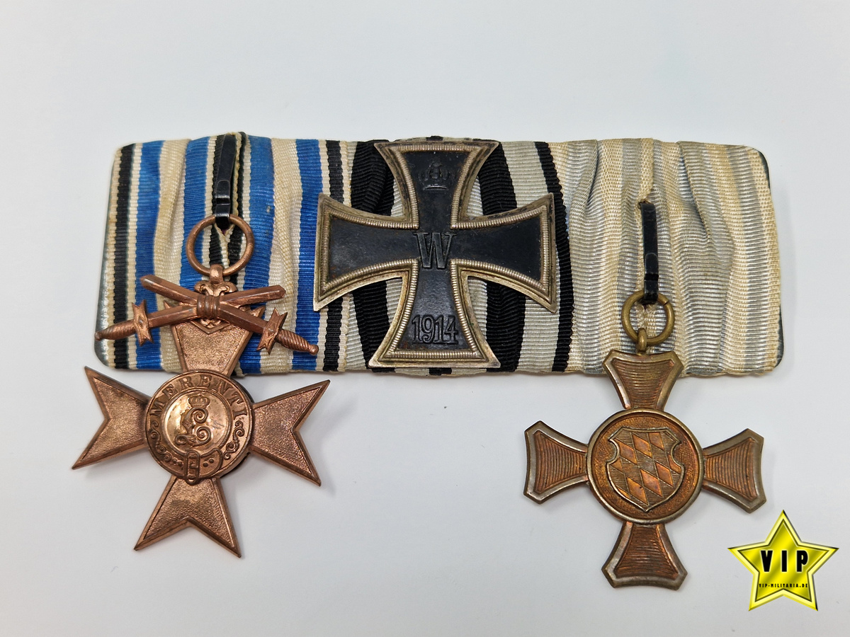 3-fach Spange Kaiserzeit Eisernes Kreuz 1. Klasse 1914