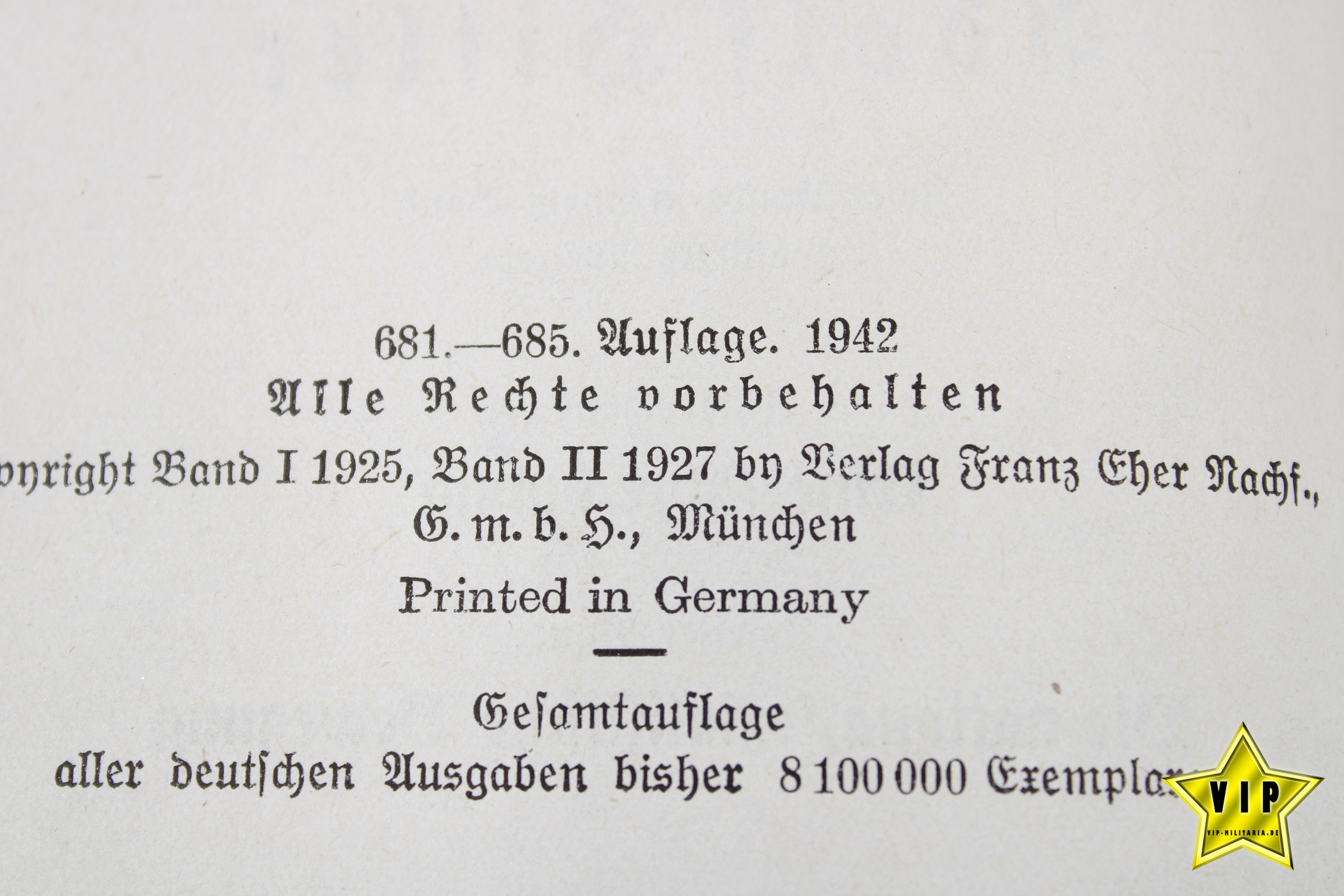 Mein Kampf 1942 mit Stadtwappen Kreis Unterwesterwald