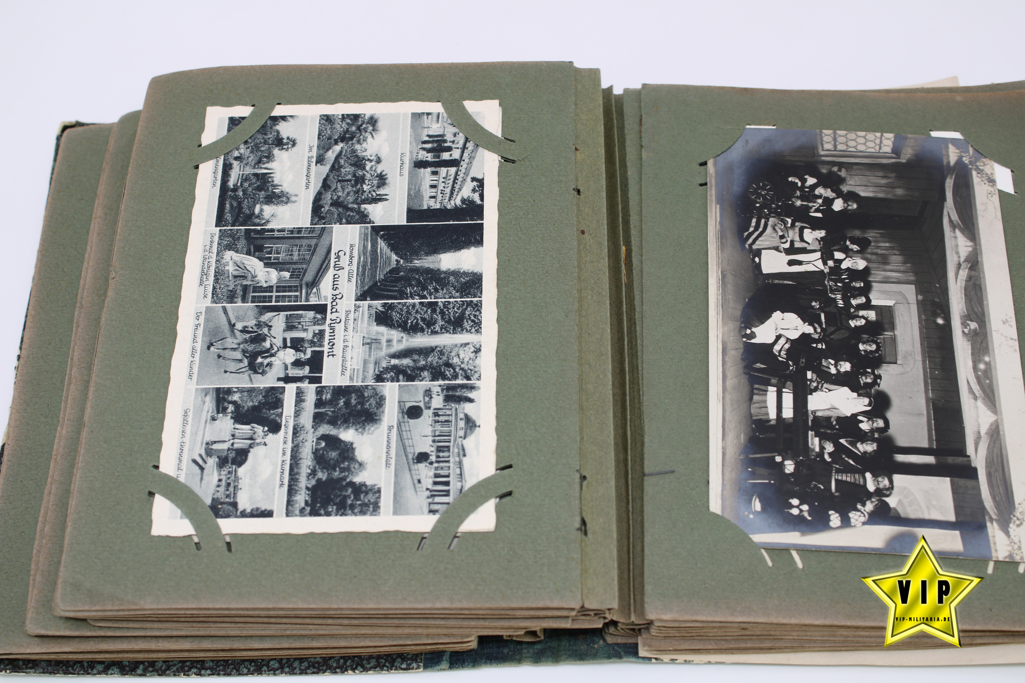 Postkartenalbum mit Postkarten aus der Kaiserzeit