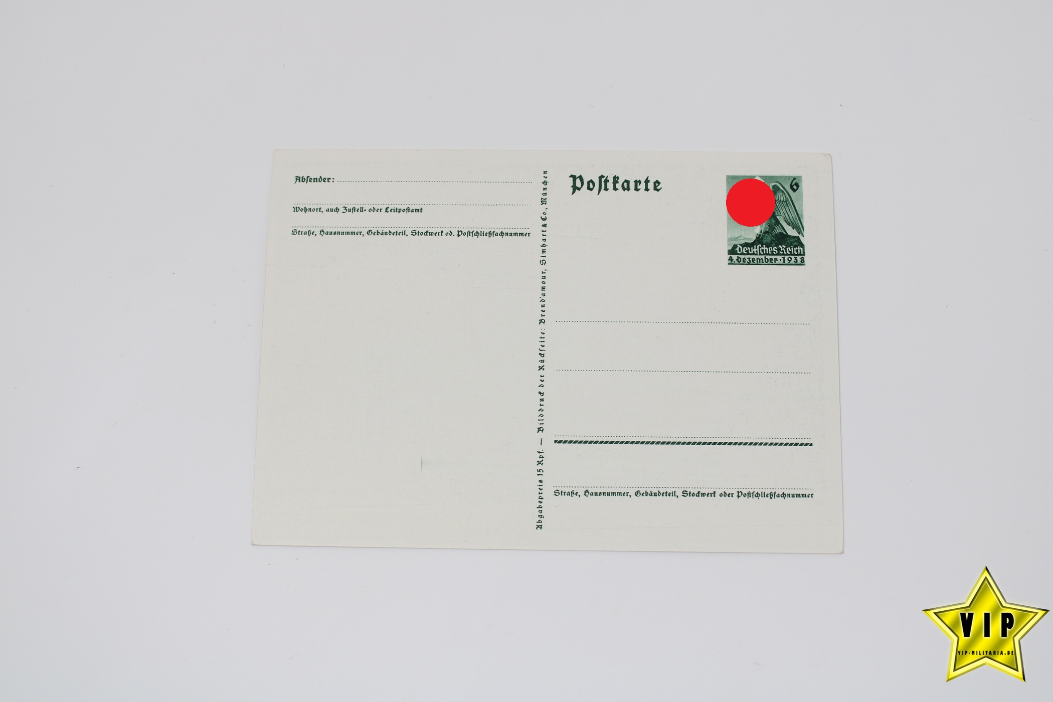 Postkarte Adolf Hitler