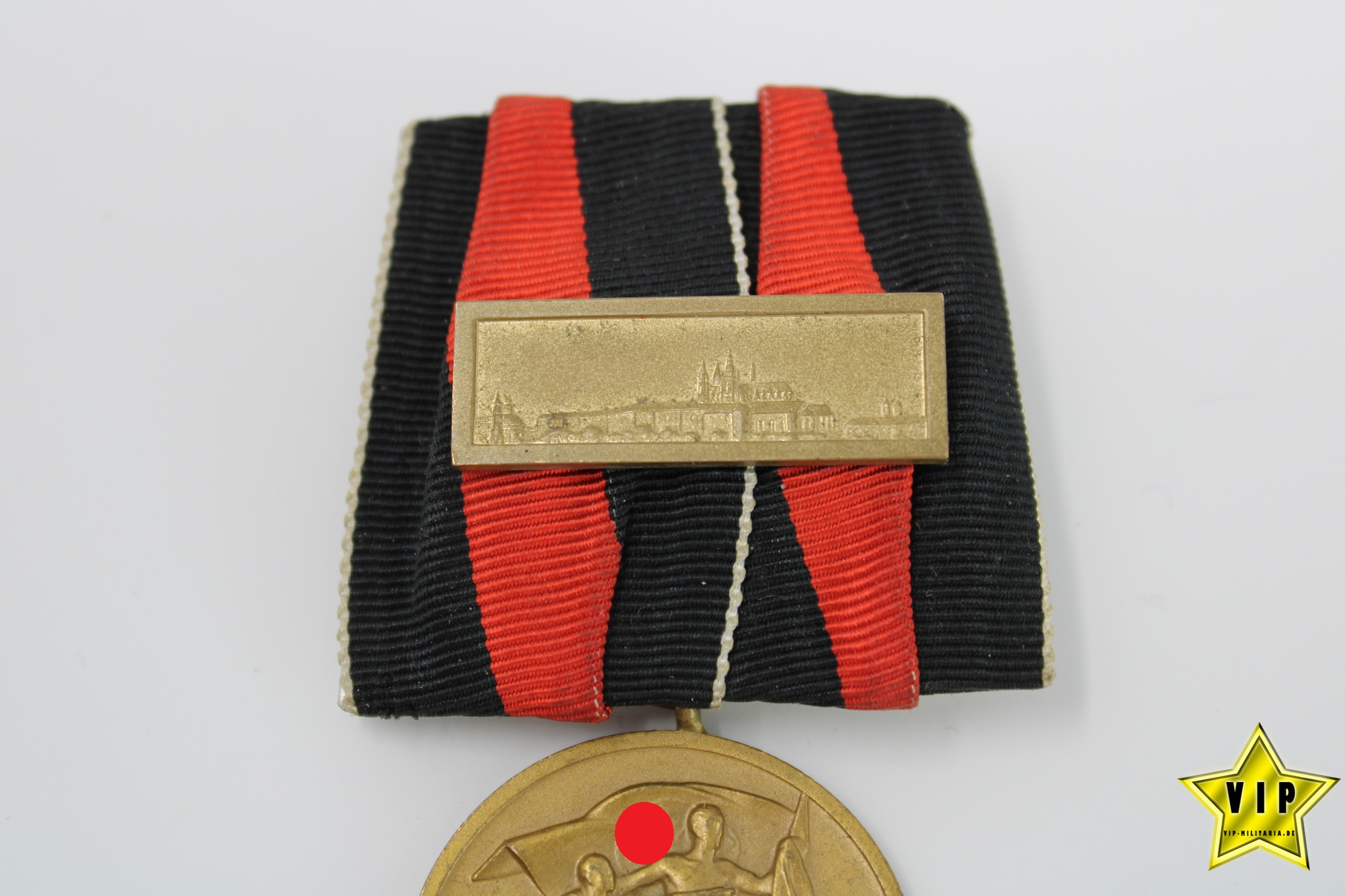MEDAILLE 1. OKTOBER SUDETENLAND ANSCHLUSSMEDAILLE PRAGER BURG AUFLAGE