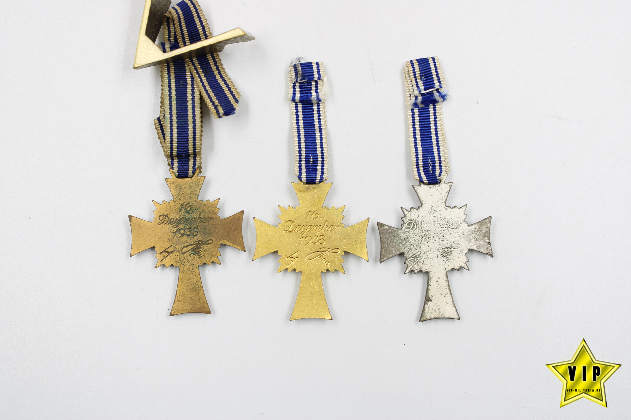 Mutterkreuz Gold+Silber+Bronze 
