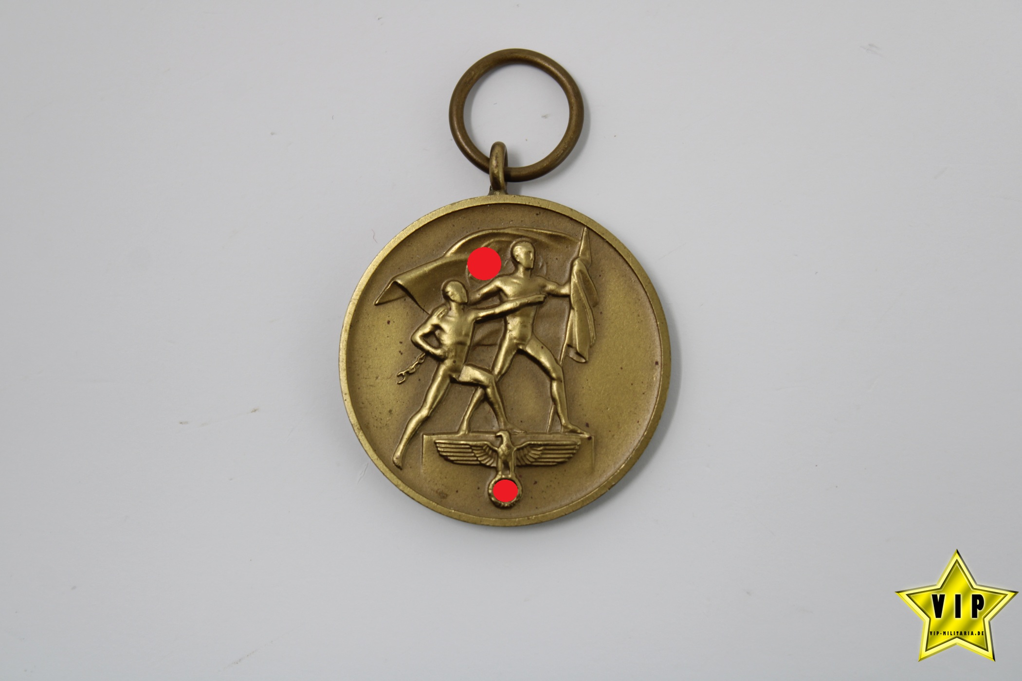 Anschluss Medaille 1. Oktober Sudetenland im Verleihungsetui
