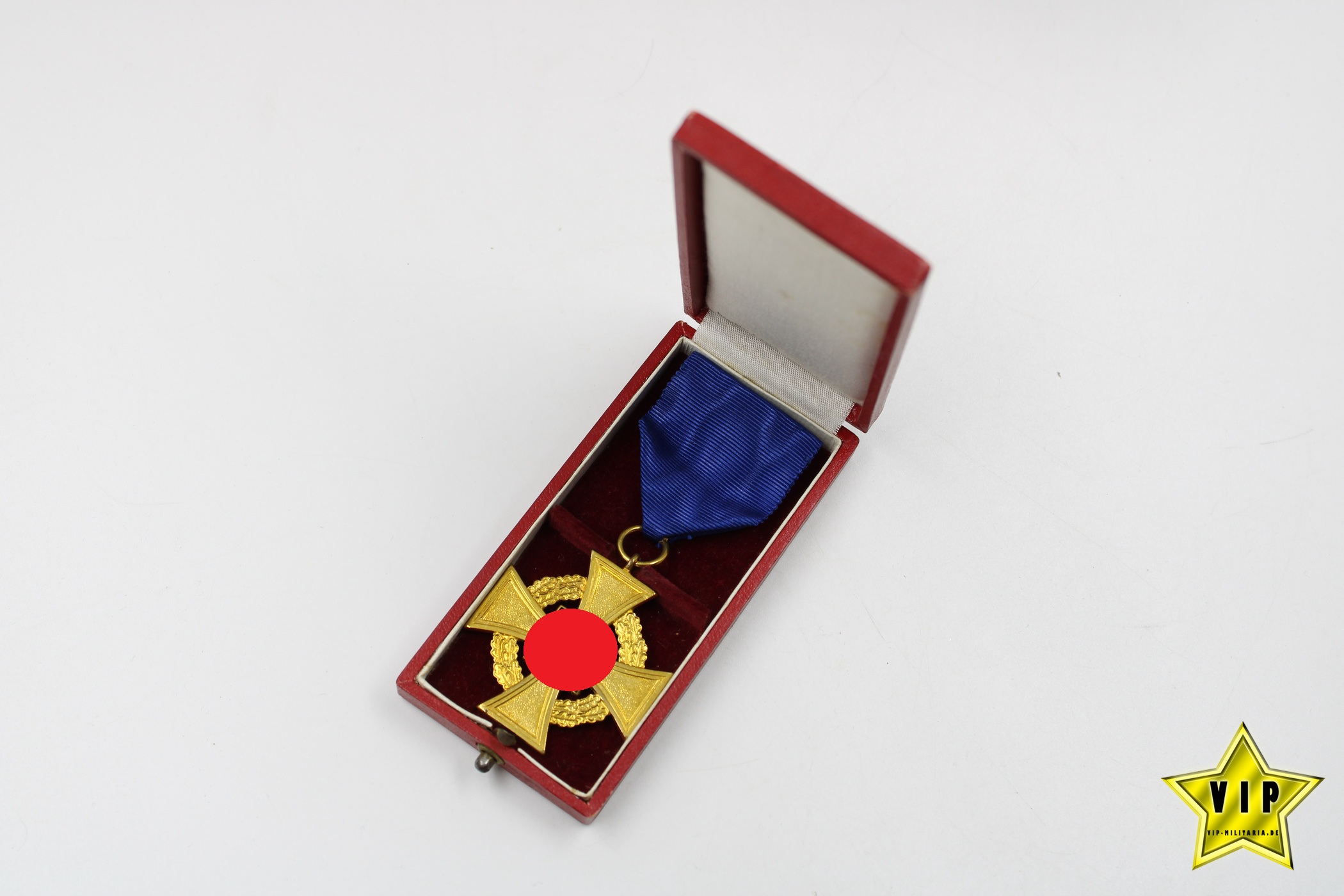 Treuedienst Ehrenzeichen in Gold 40 Jahre im Etui Hersteller Deschler & Sohn, München 