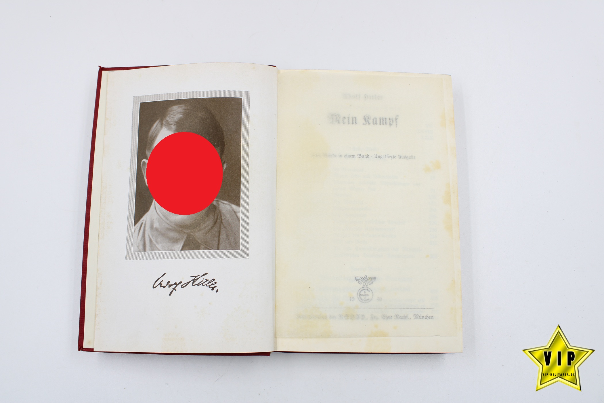 Mein Kampf 1940 Tornisterausgabe im Schuber 