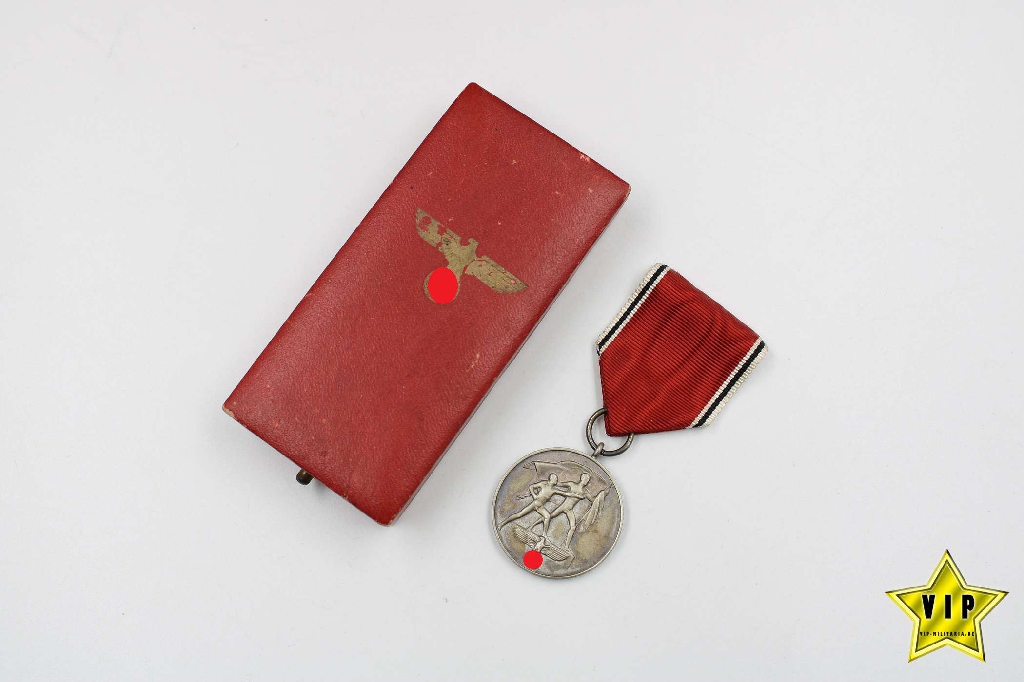 Anschluss Medaille 13. März 1938 Österreich im Verleihungsetui Hauptmünzamt Wien