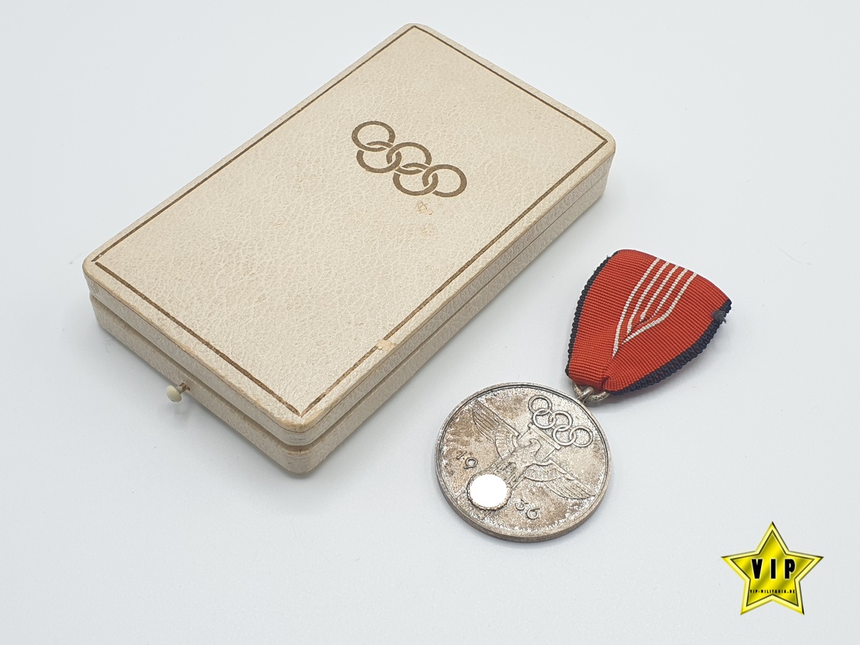 Deutsche Olympia-Medaille im Etui