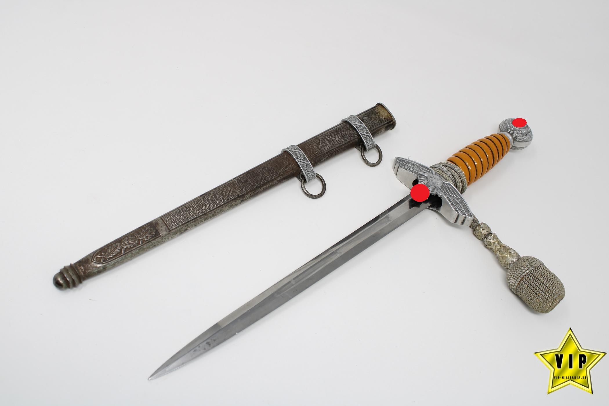 WEHRMACHT LUFTWAFFE OFFIZIERSDOLCH DES HERSTELLERS TIGER SOLINGEN