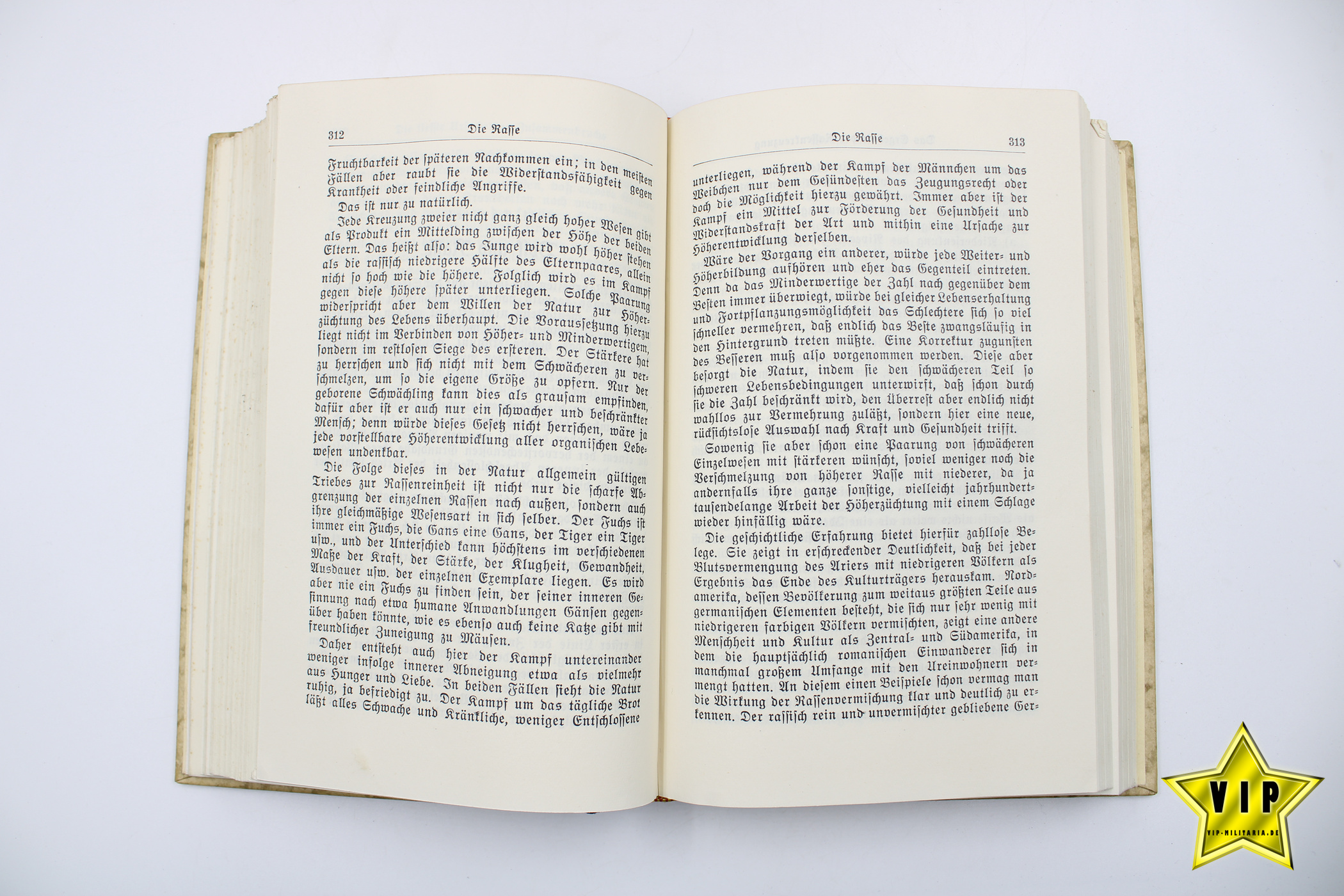 Mein Kampf 1938 Hochzeitsausgabe mit Widmung der Stadt Brehna