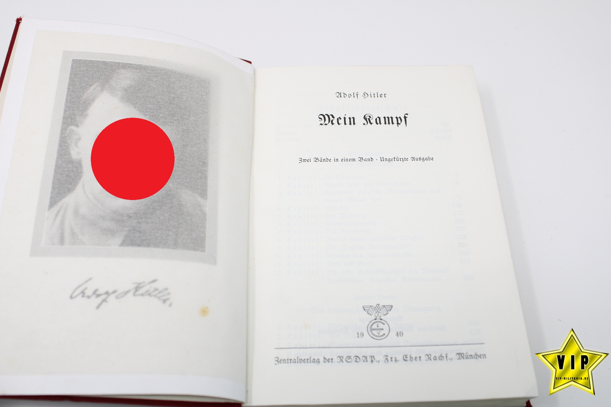 Adolf Hitler Mein Kampf rote Tornisterausgabe 1940