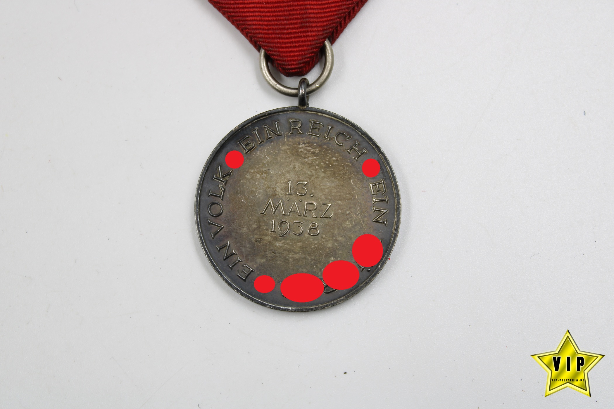 Anschluss Medaille 13. März 1938 Österreich im Etui 