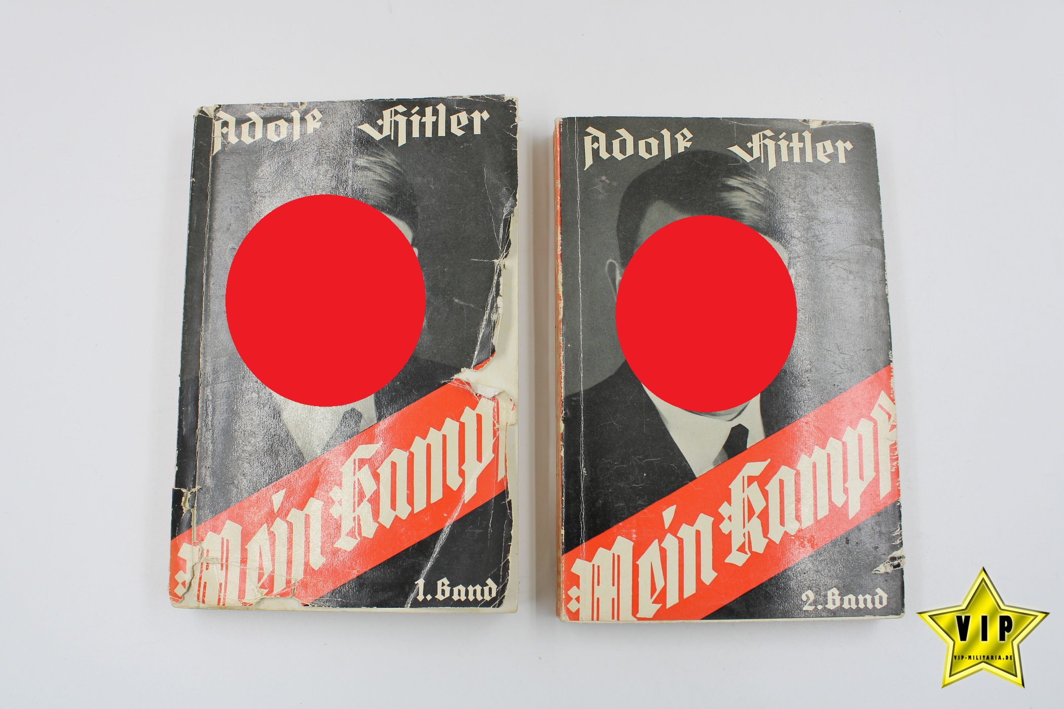 Adolf Hitler Mein Kampf Band 1+2 mit Schutzumschlag 1939