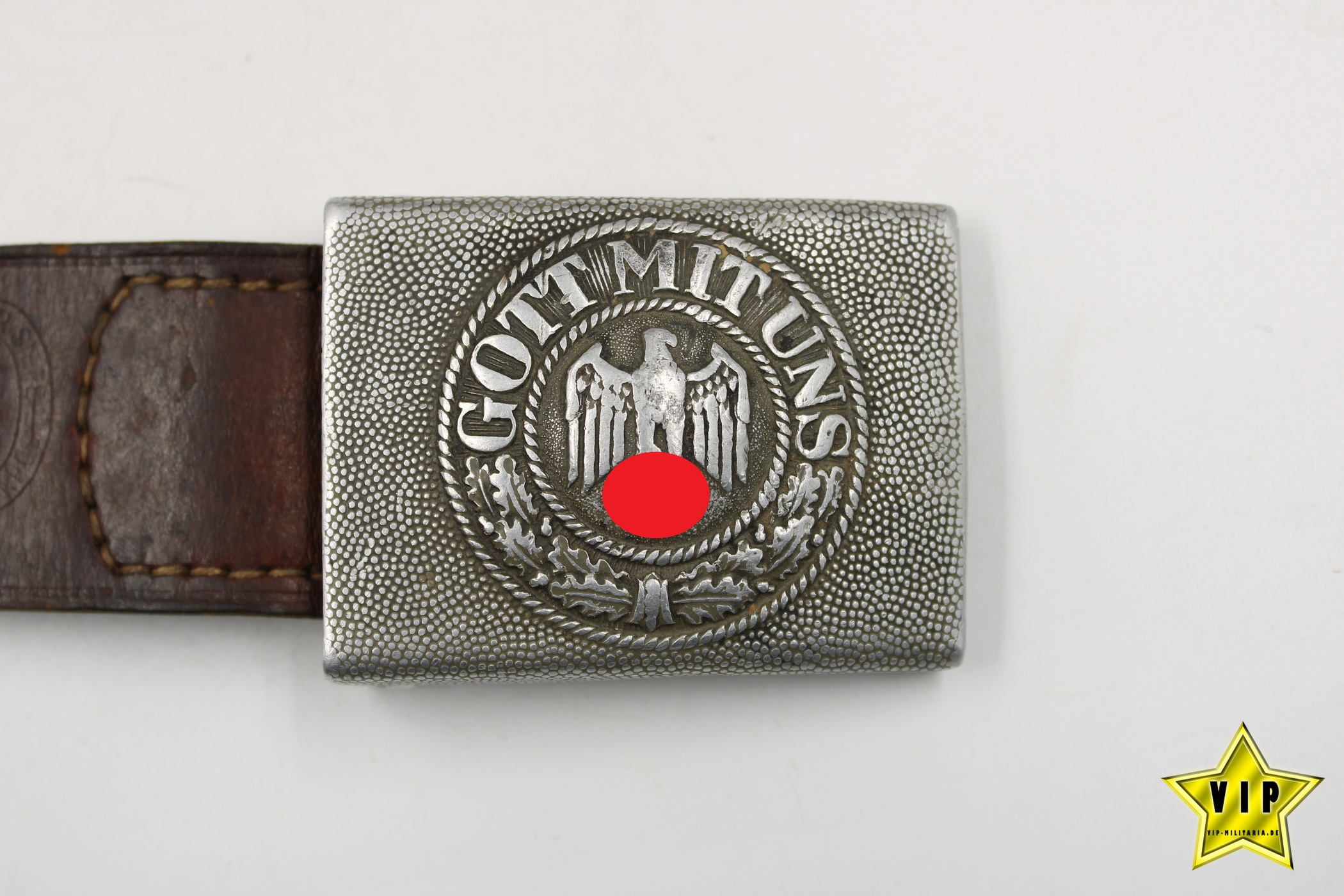 Wehrmacht Heer Koppelschloss mit Hersteller und Einheit