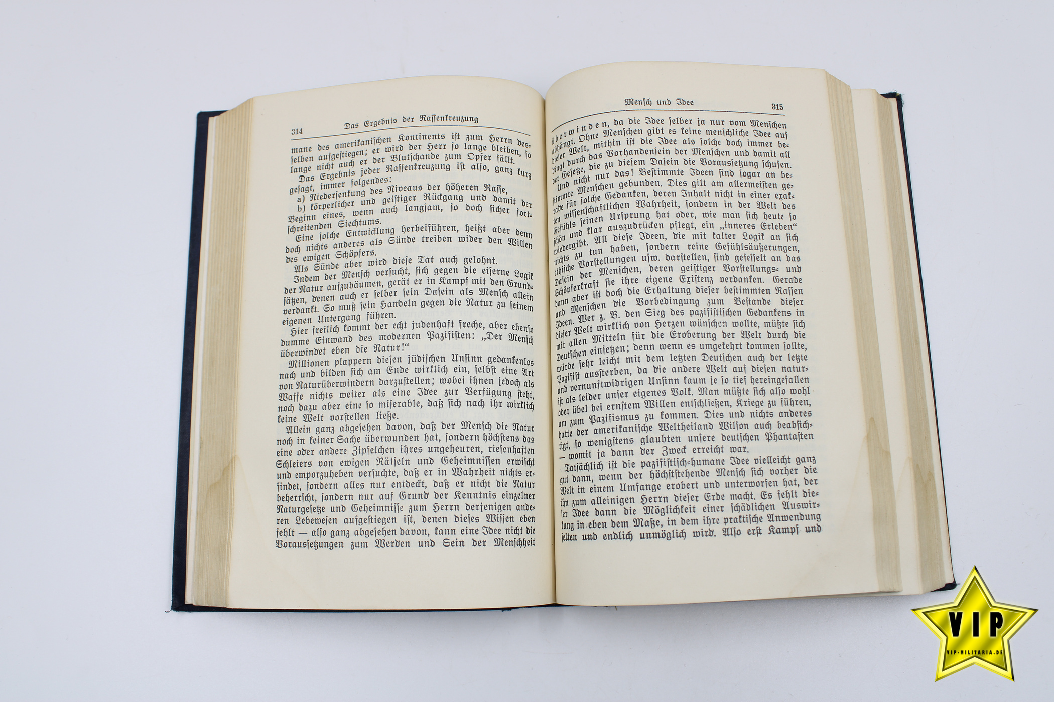 Adolf Hitler Mein Kampf frühe Ausgabe von 1933 77. Auflage
