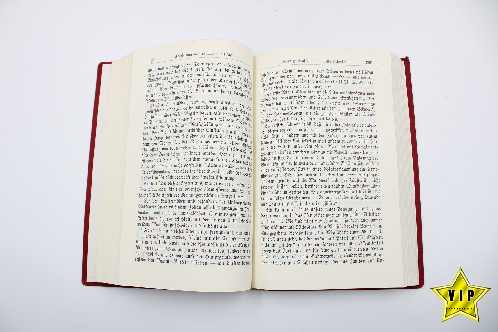 Mein Kampf rote Tornister Ausgabe 1940 Taschenbuch 