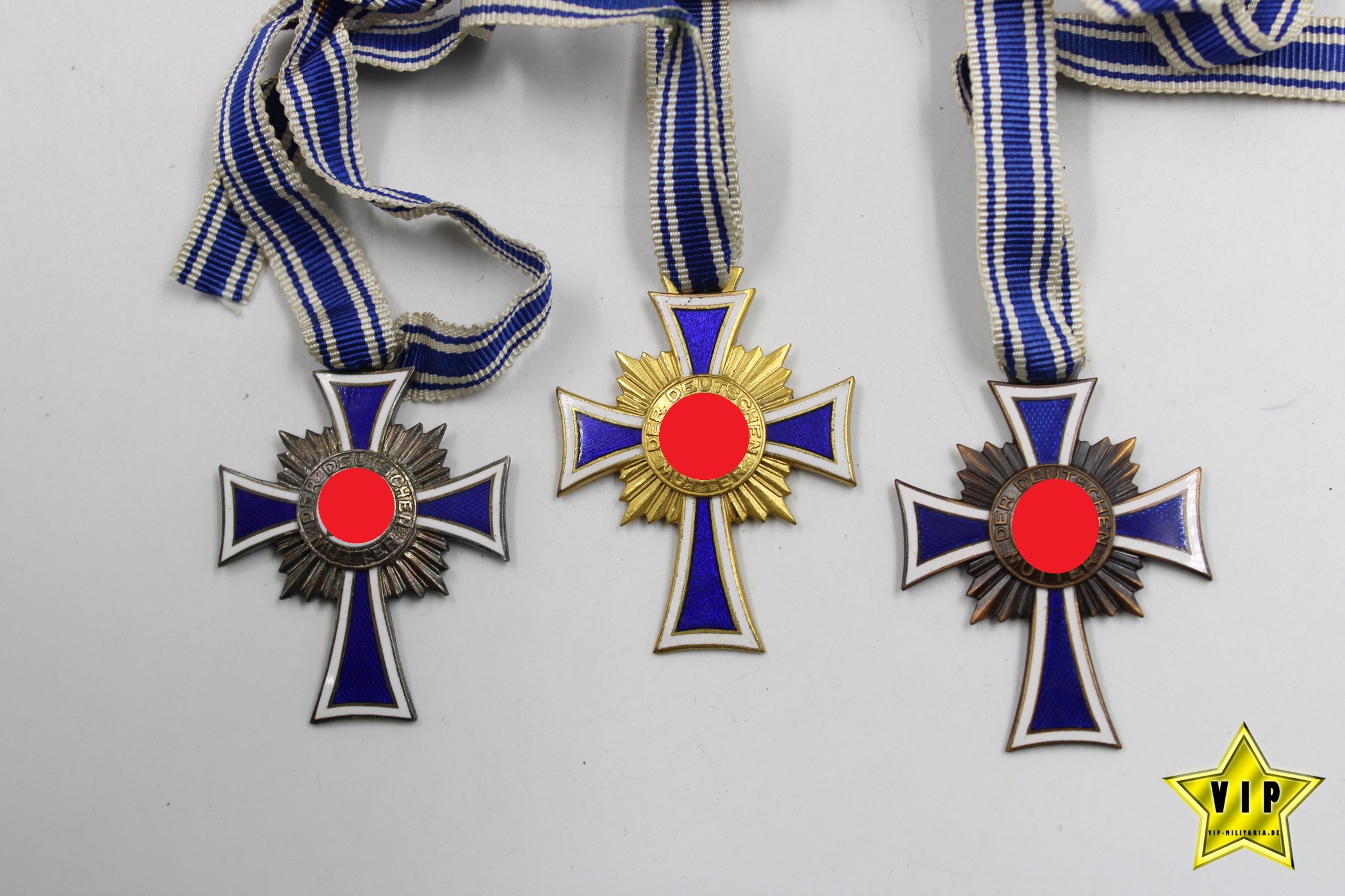 Mutterkreuz Gold+Silber+Bronze 