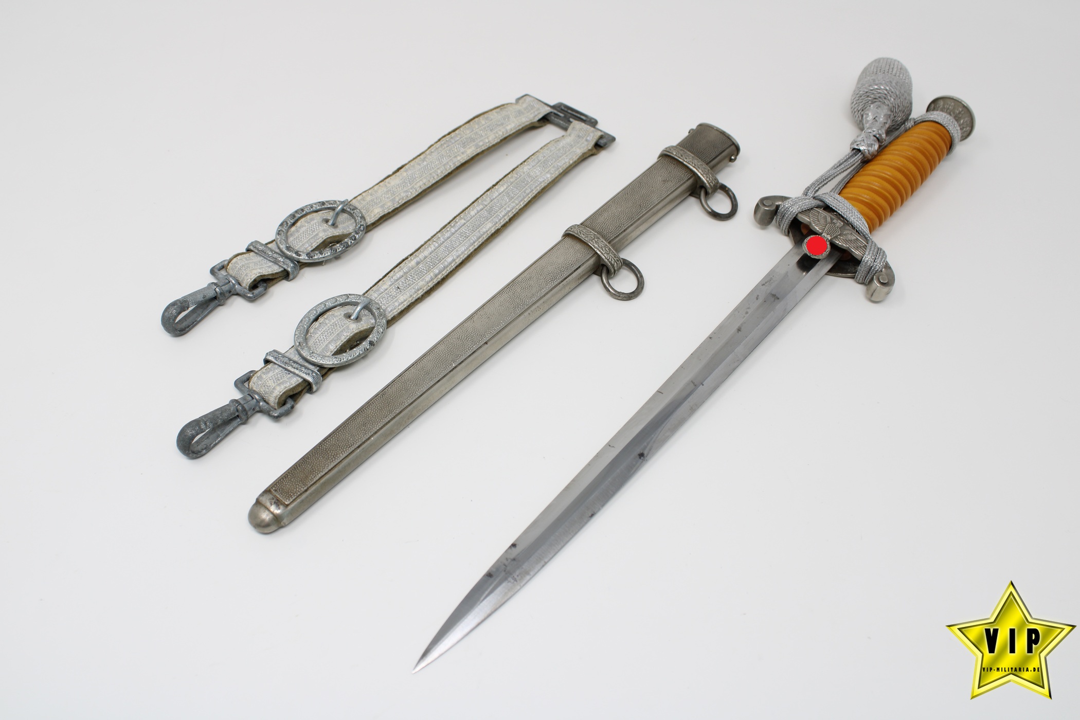 Wehrmacht Heer Offiziersdolch Hersteller Gustav Spitzer, Solingen komplett