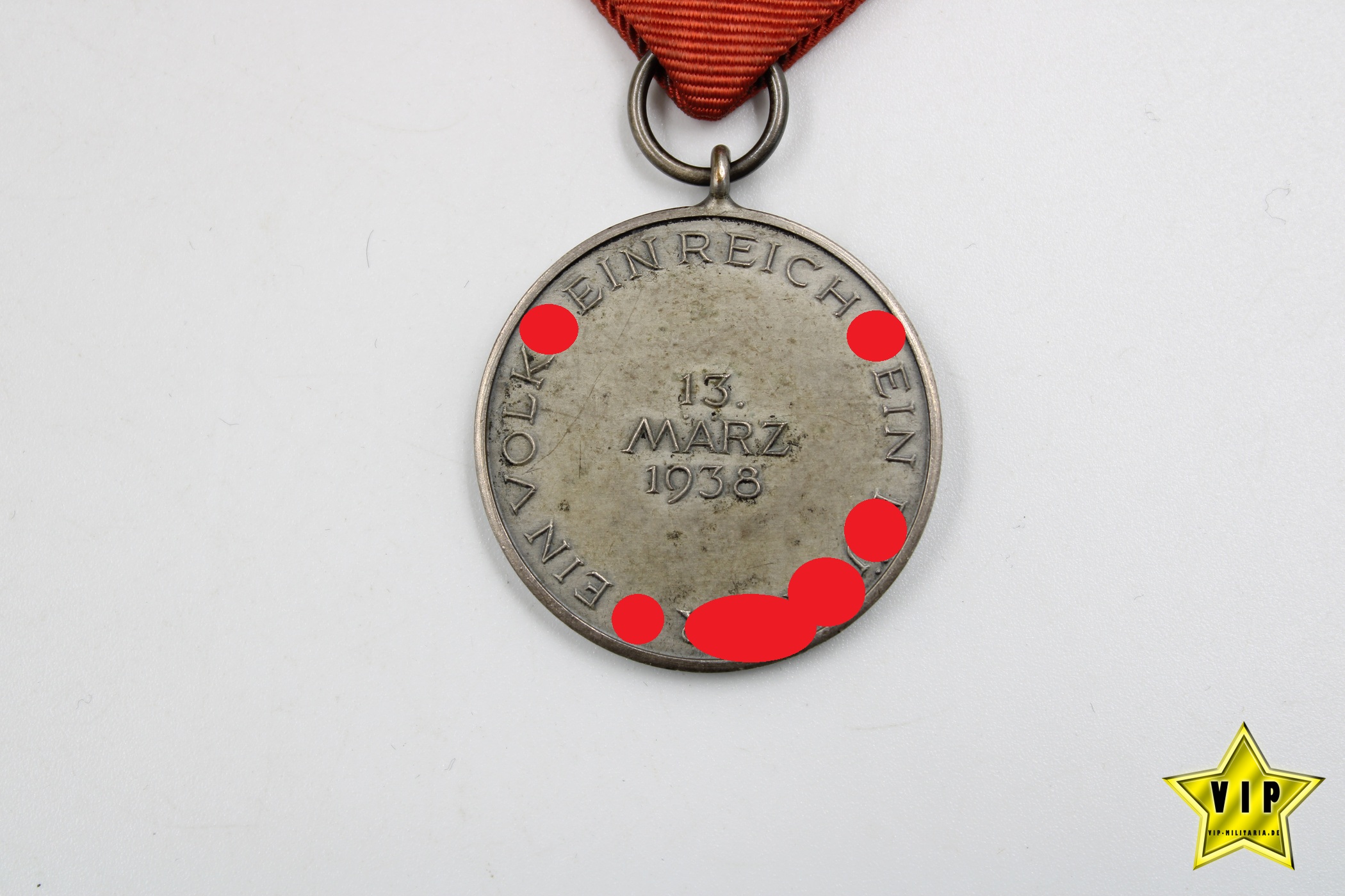 Anschluss Medaille 13. März 1938 Österreich im Verleihungsetui