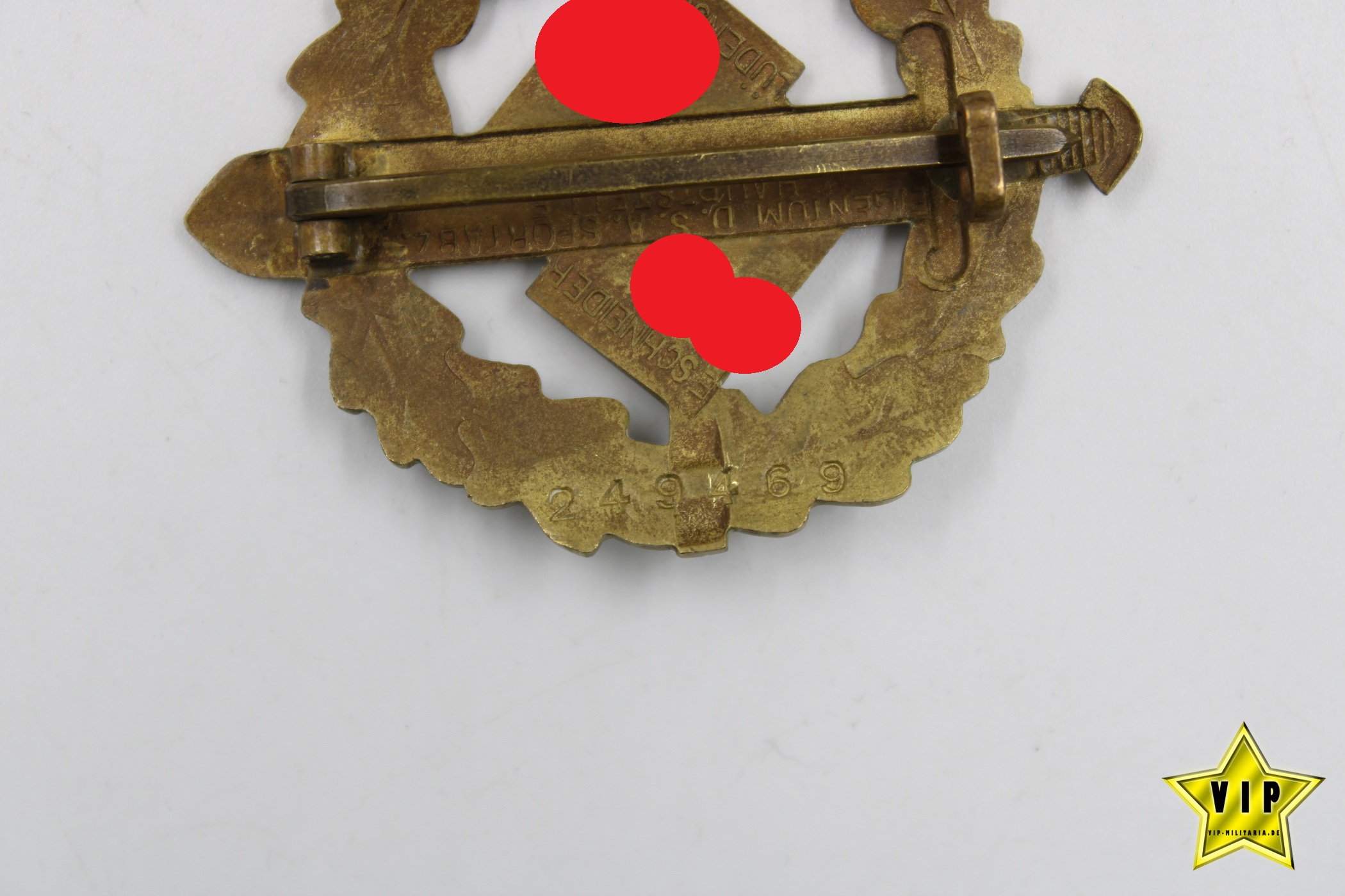 SA Sportabzeichen in Bronze Mitgliedsnummer 249469