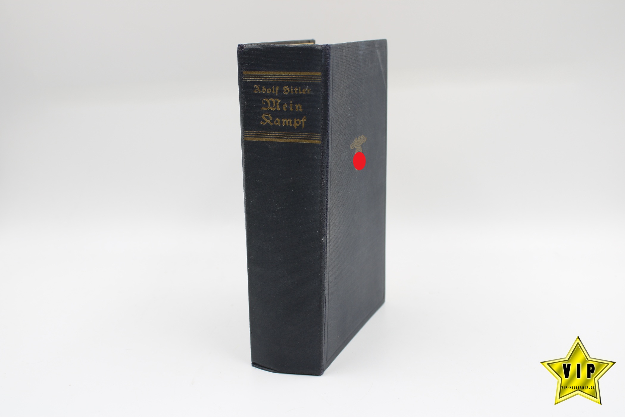 Mein Kampf 1944 späte letze Volksausgabe in Lateinschrift mit Widmung