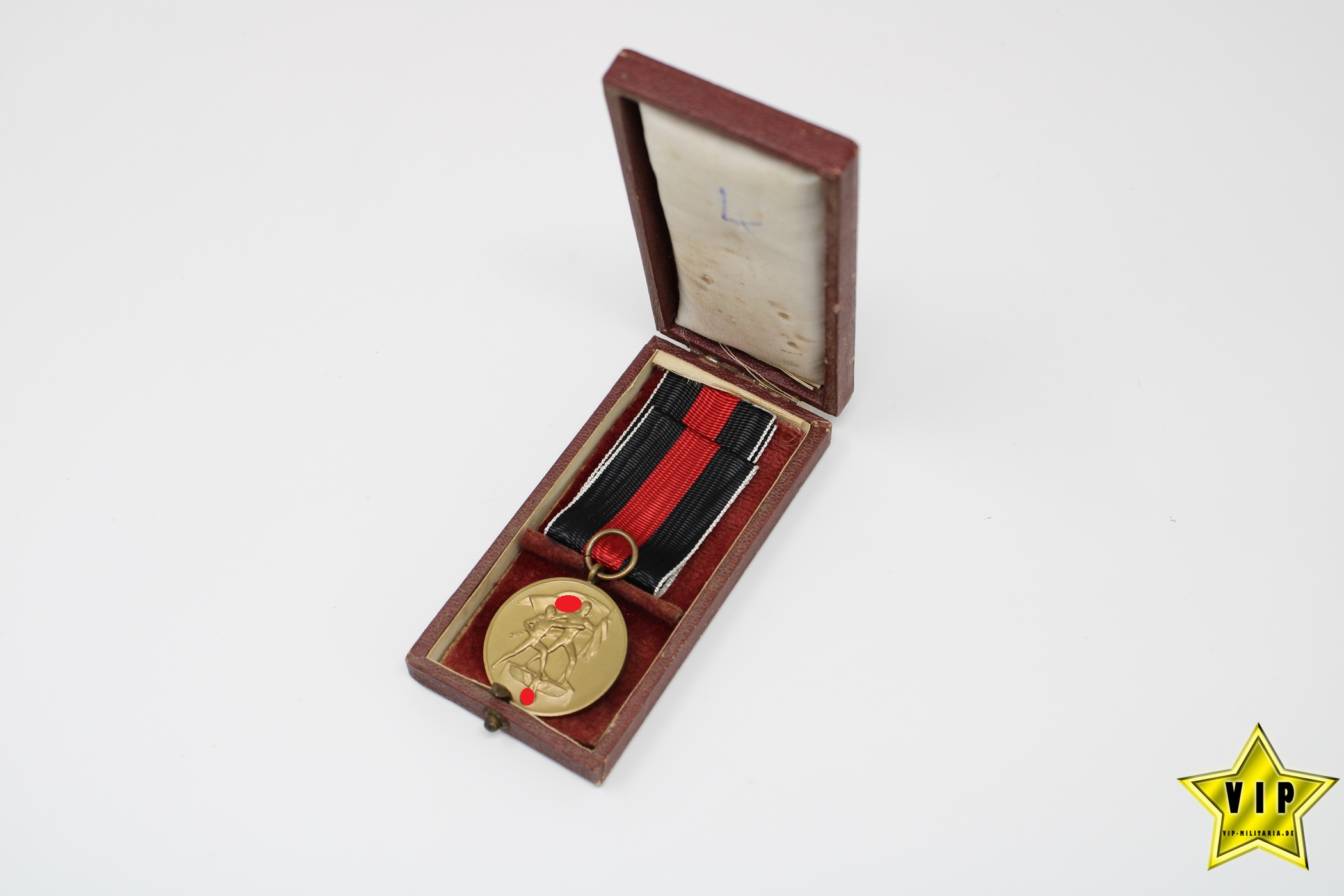 Anschluss Medaille 1. Oktober Sudetenland im Etui