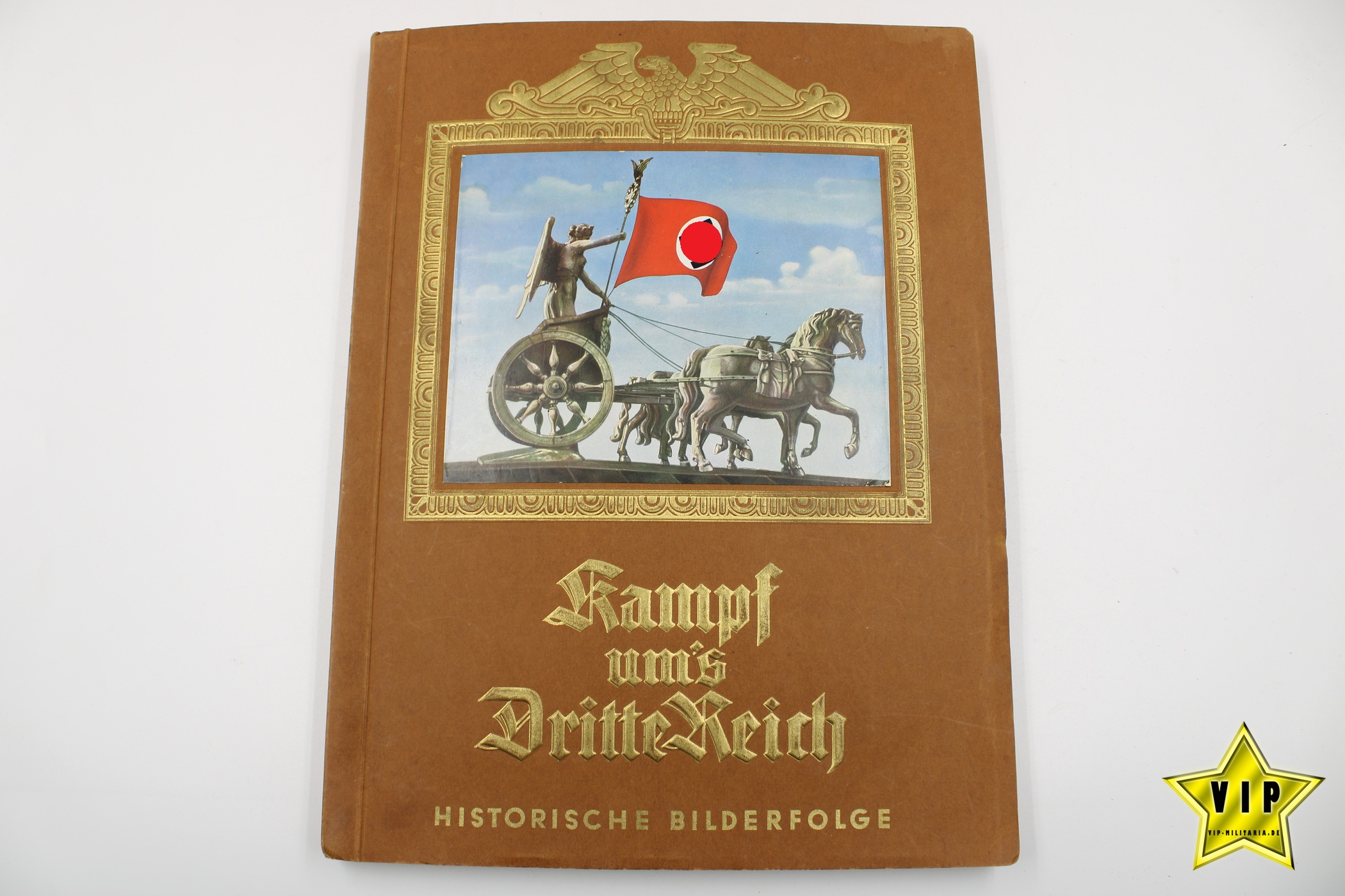 Sammelbilderalbum " Kampf ums Dritte Reich " im Schuber 