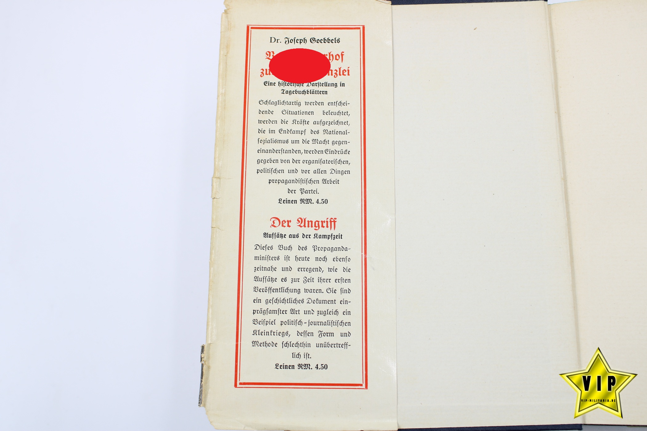 Mein Kampf 1938 mit Schutzumschlag