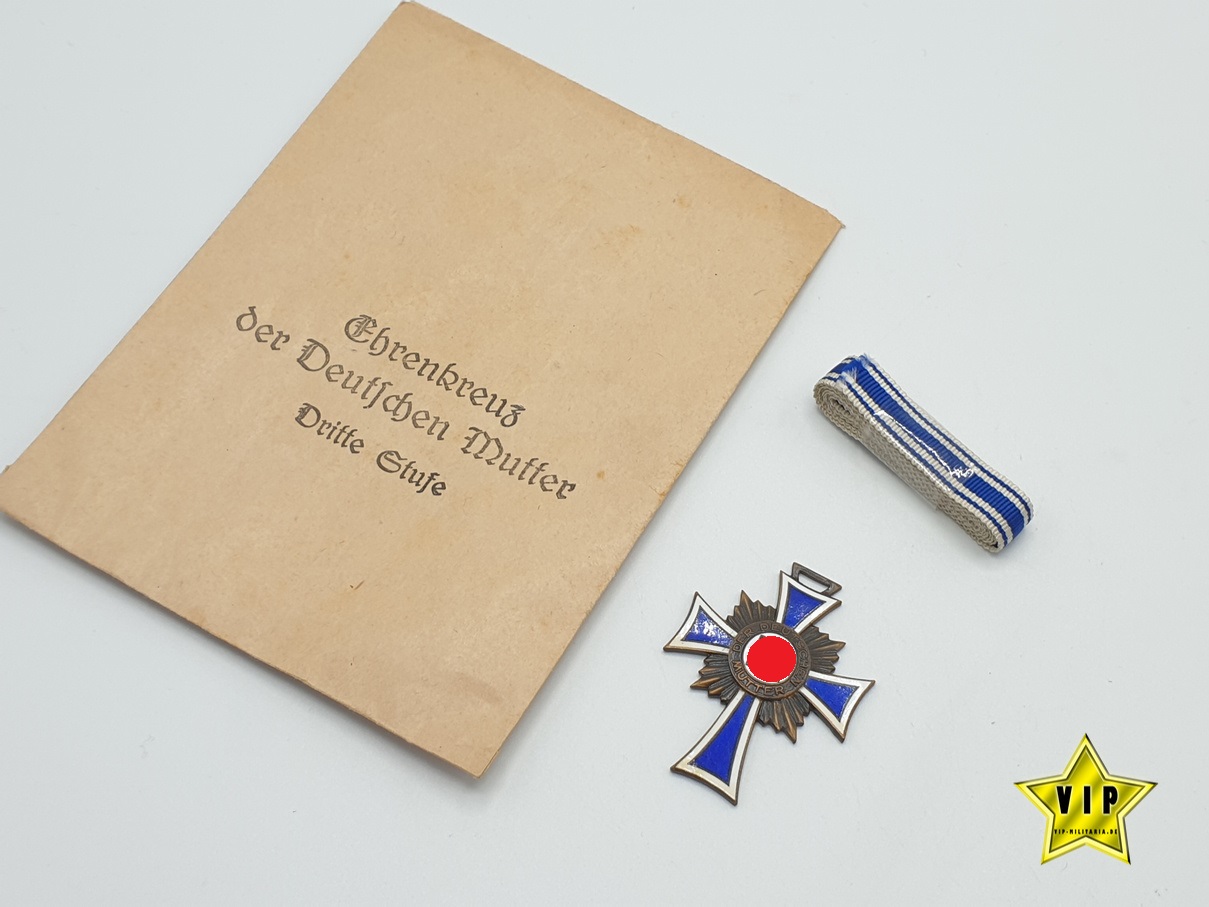 Mutterkreuz in Bronze + Verleihungstüte
