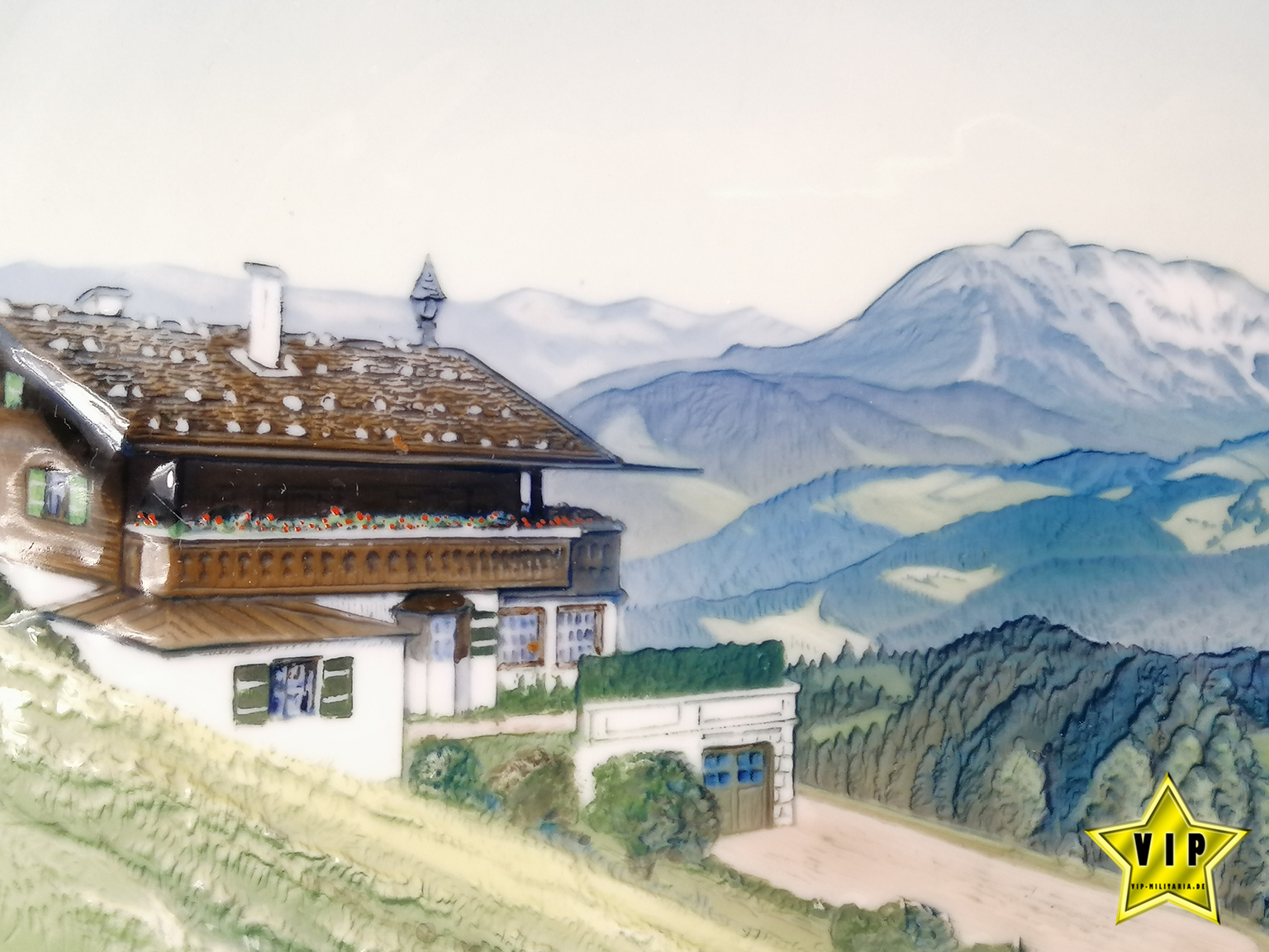 Wandteller " Haus Wachenfeld " Obersalzberg Ostern 1934