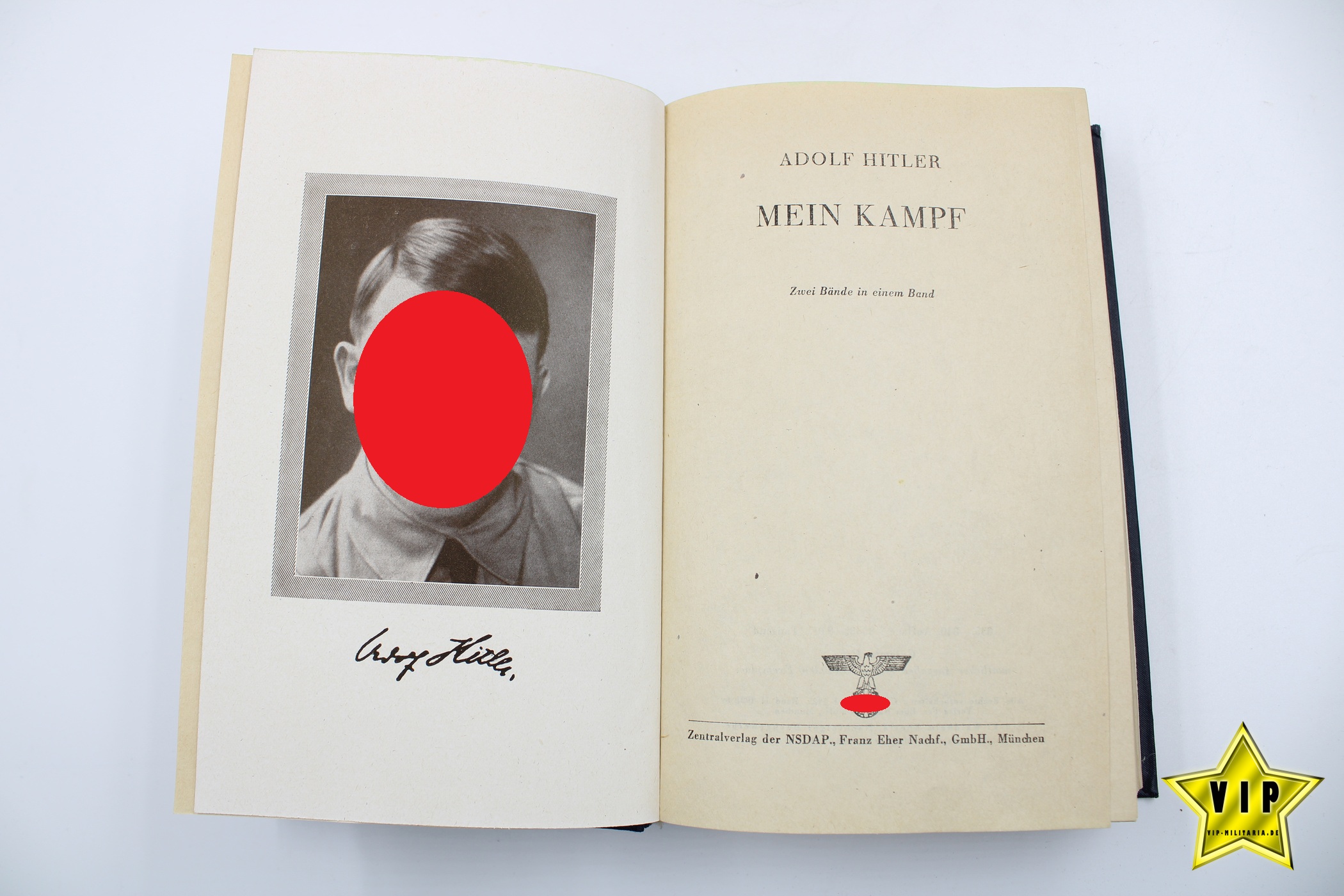 Mein Kampf Volksausgabe ohne Jahrgang Latein Schrift 