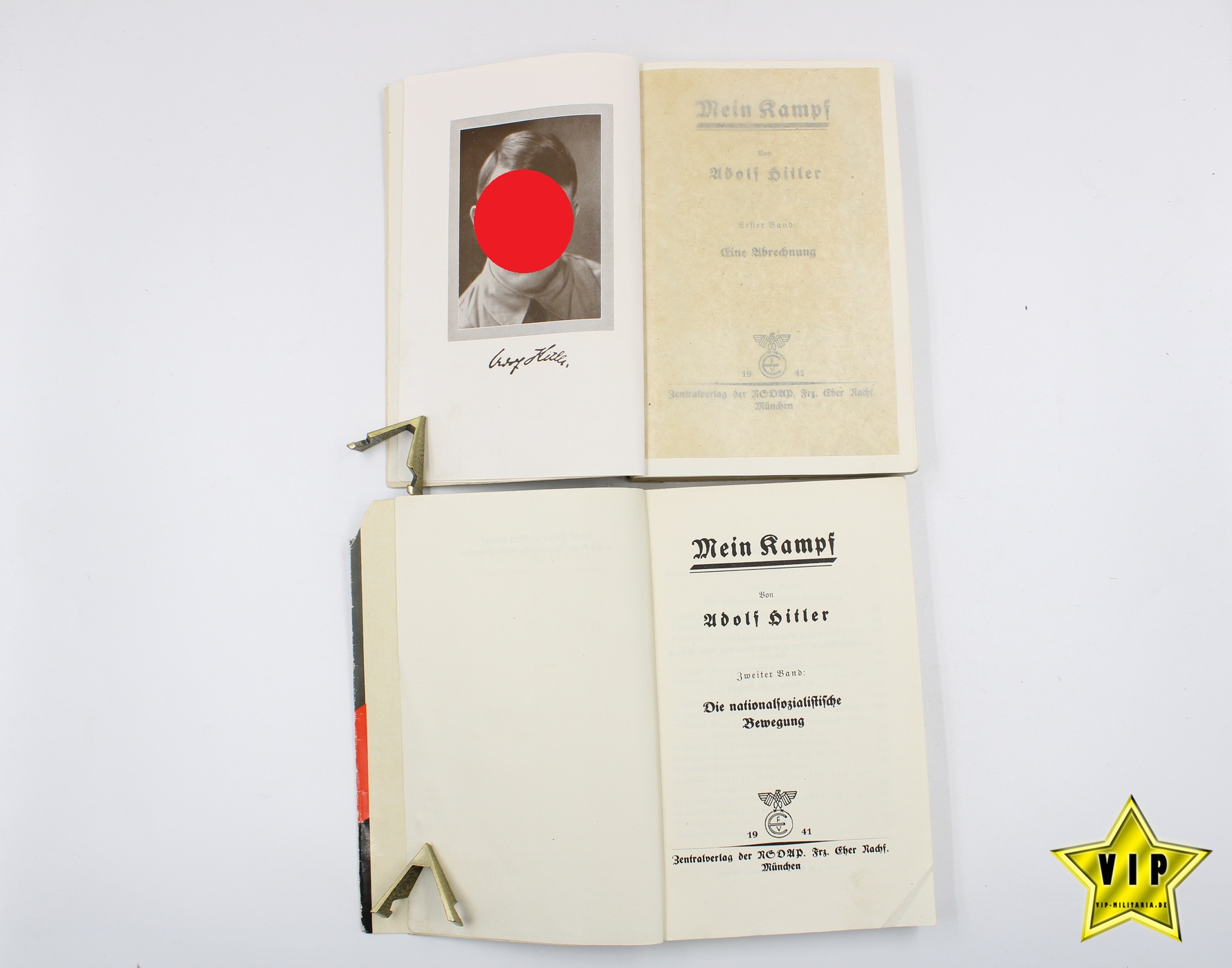 Adolf Hitler Mein Kampf 1941 Band 1+2 mit Schutzumschlag 