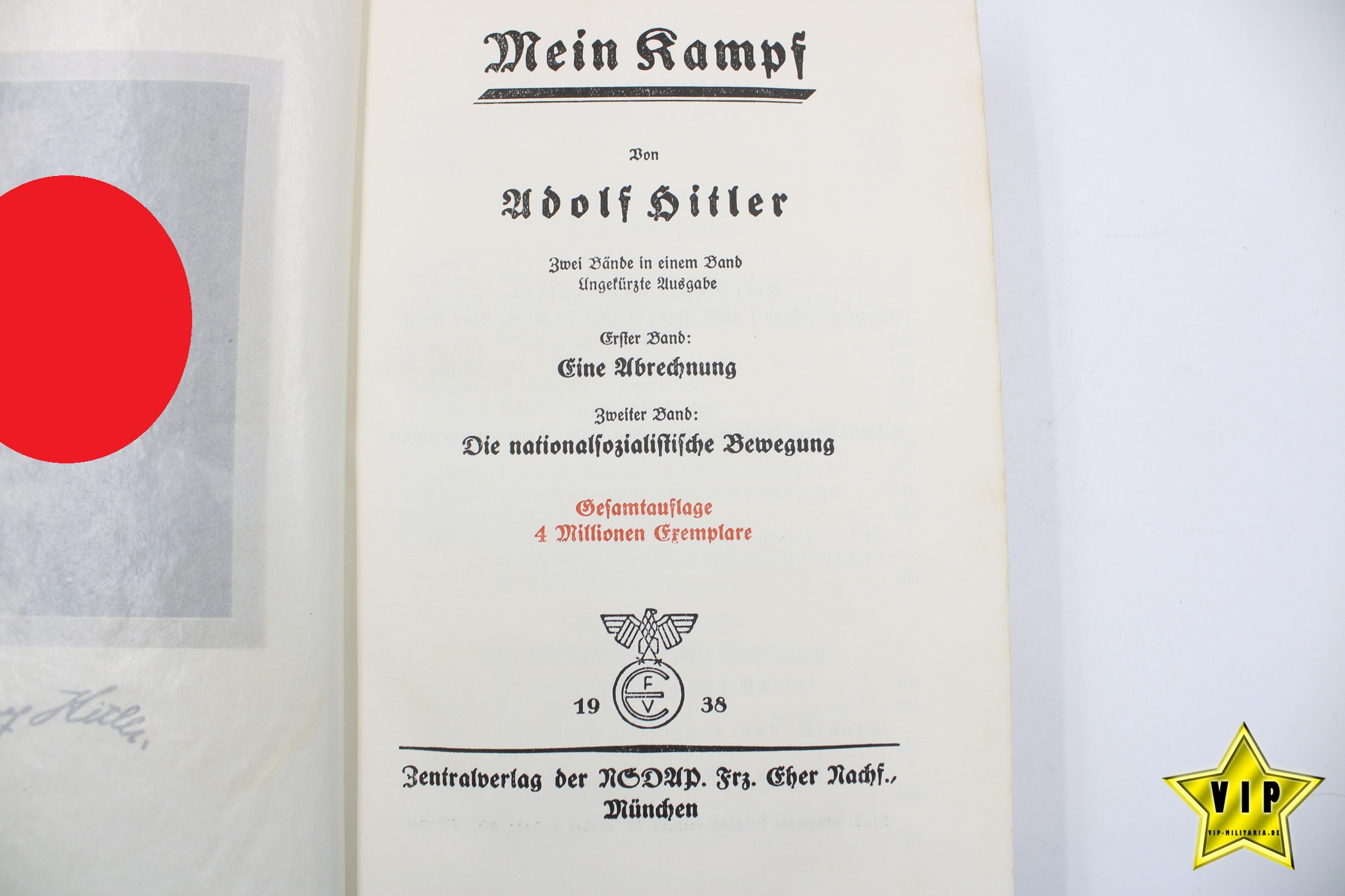 Mein Kampf 1938 Jubiläumsausgabe 
